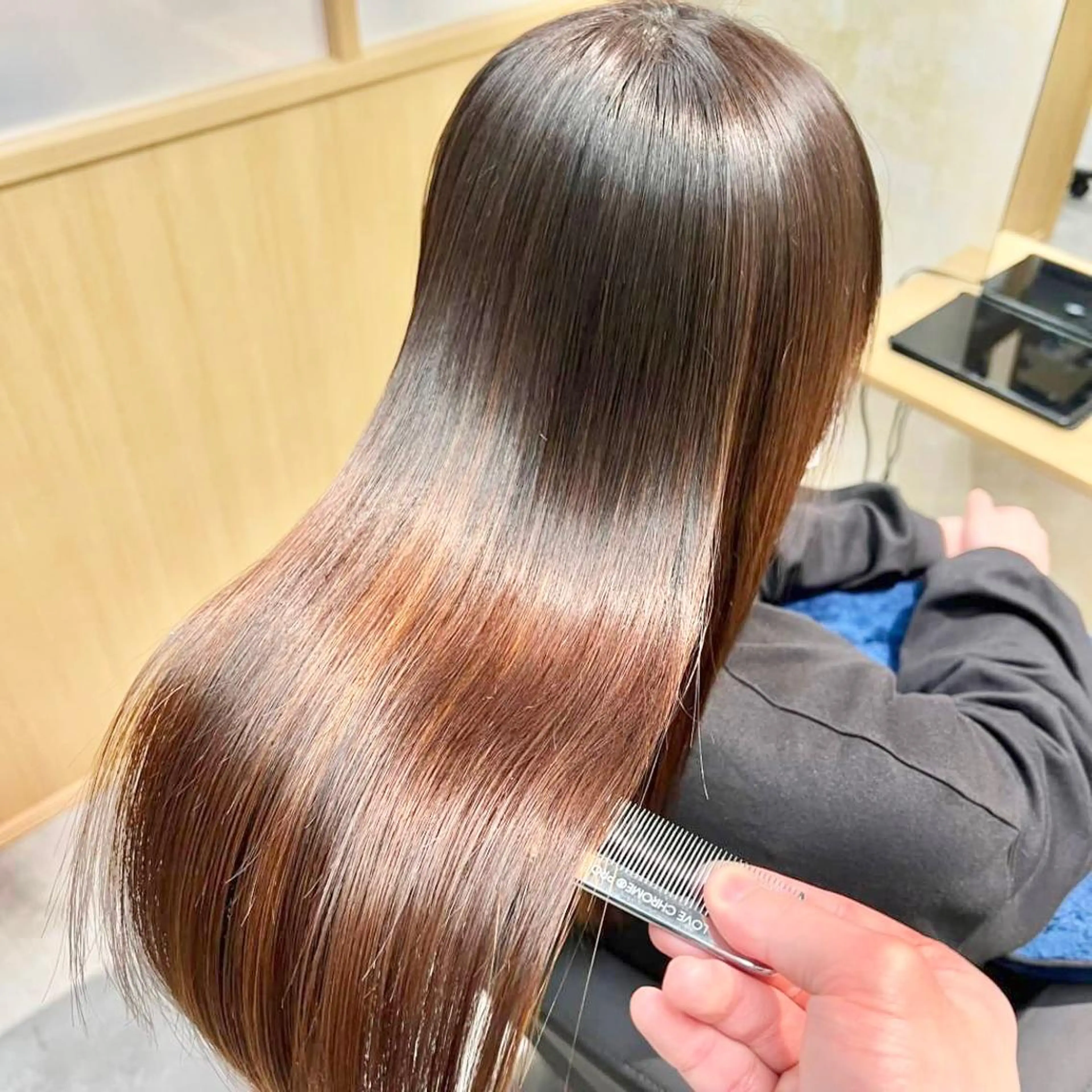 ロング カット 縮毛矯正 トリートメント 中根　いち 美髪を作るプロのヘアスタイル