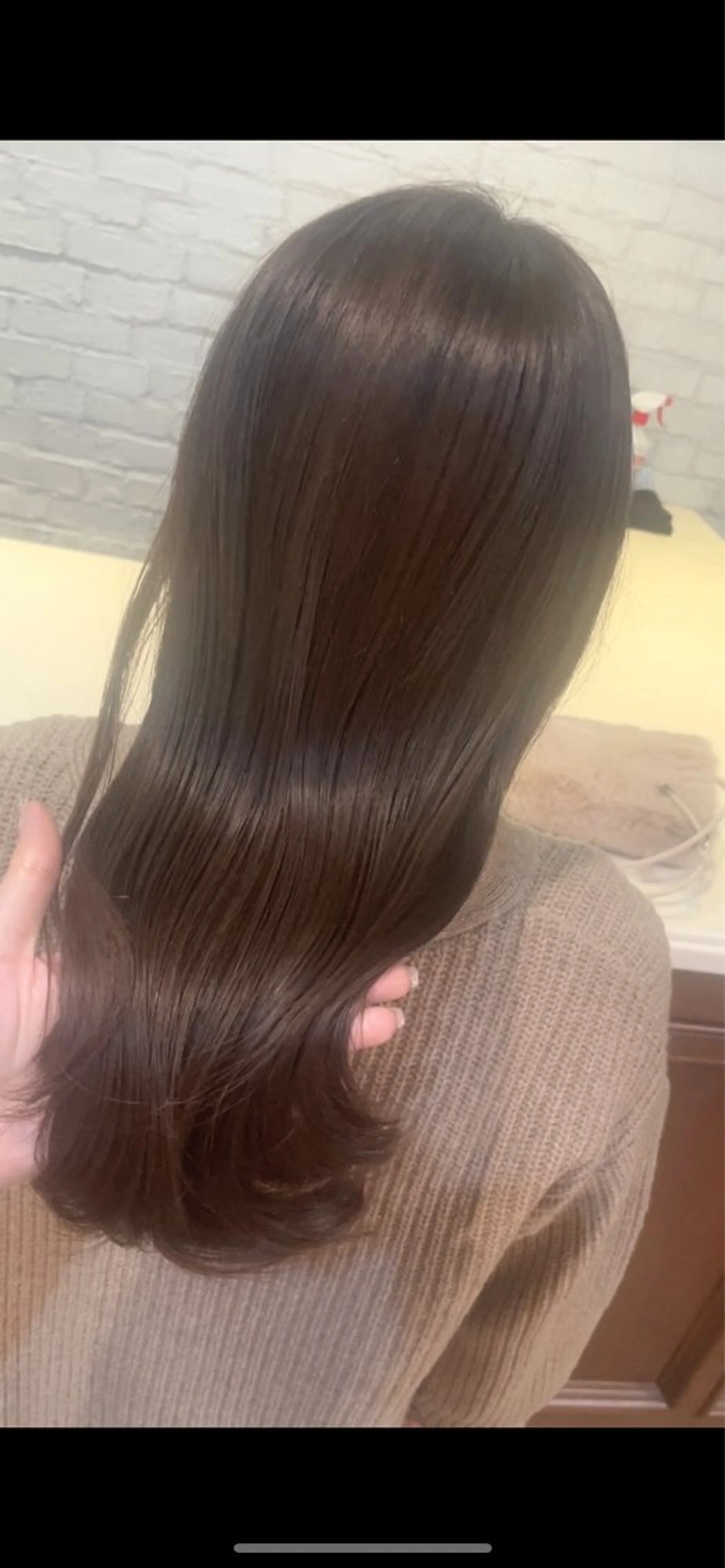 セミロング カラー ベージュカラー ブラウンカラー ブラウンベージュ くすみブラウン マロンブラウン カット ヘアカラー トリートメント ご新規様限定 透明感カラーKANAのヘアスタイル