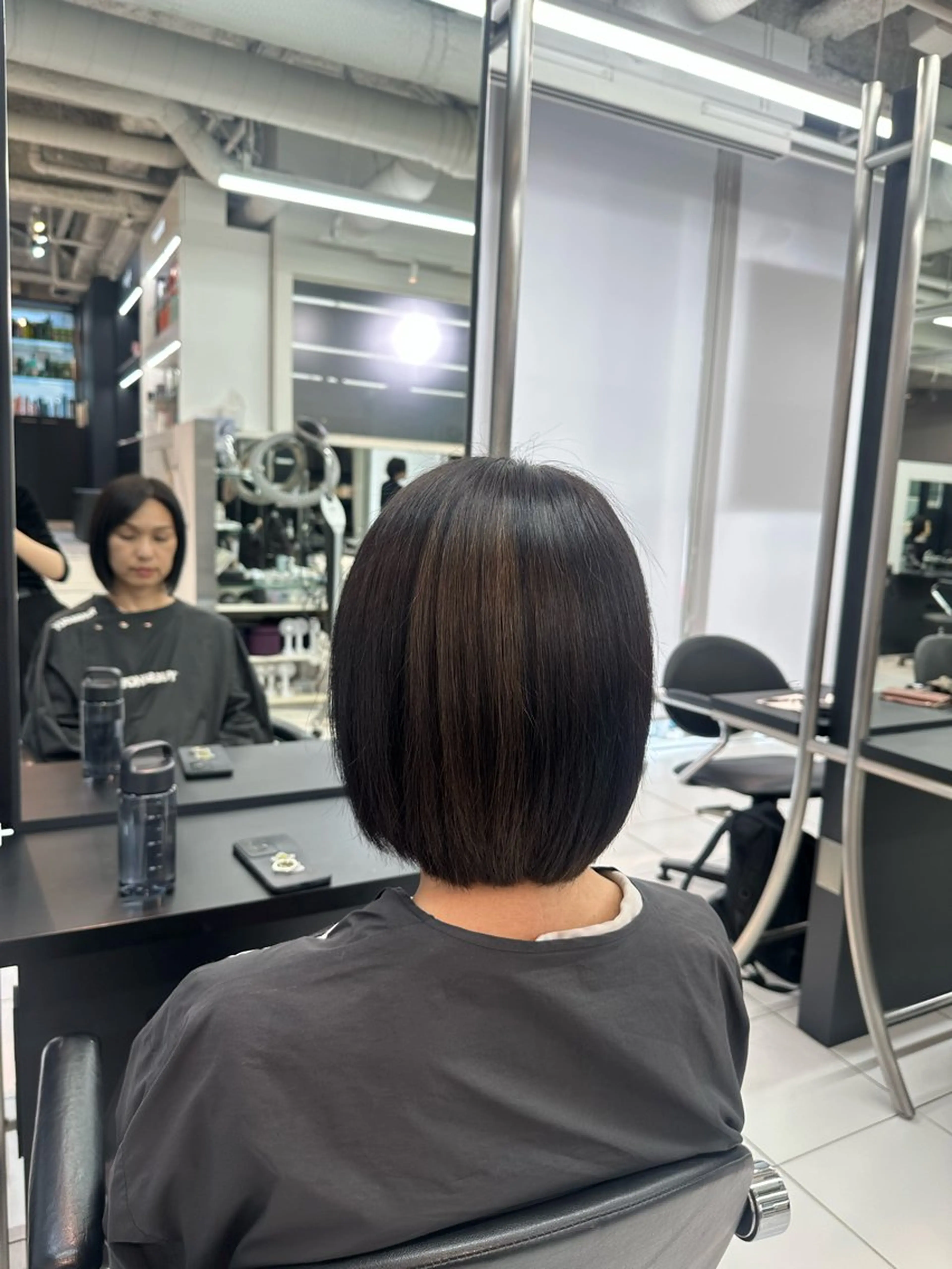 ショート ボブ はにいレイヤーカット モデル募集中のヘアスタイル