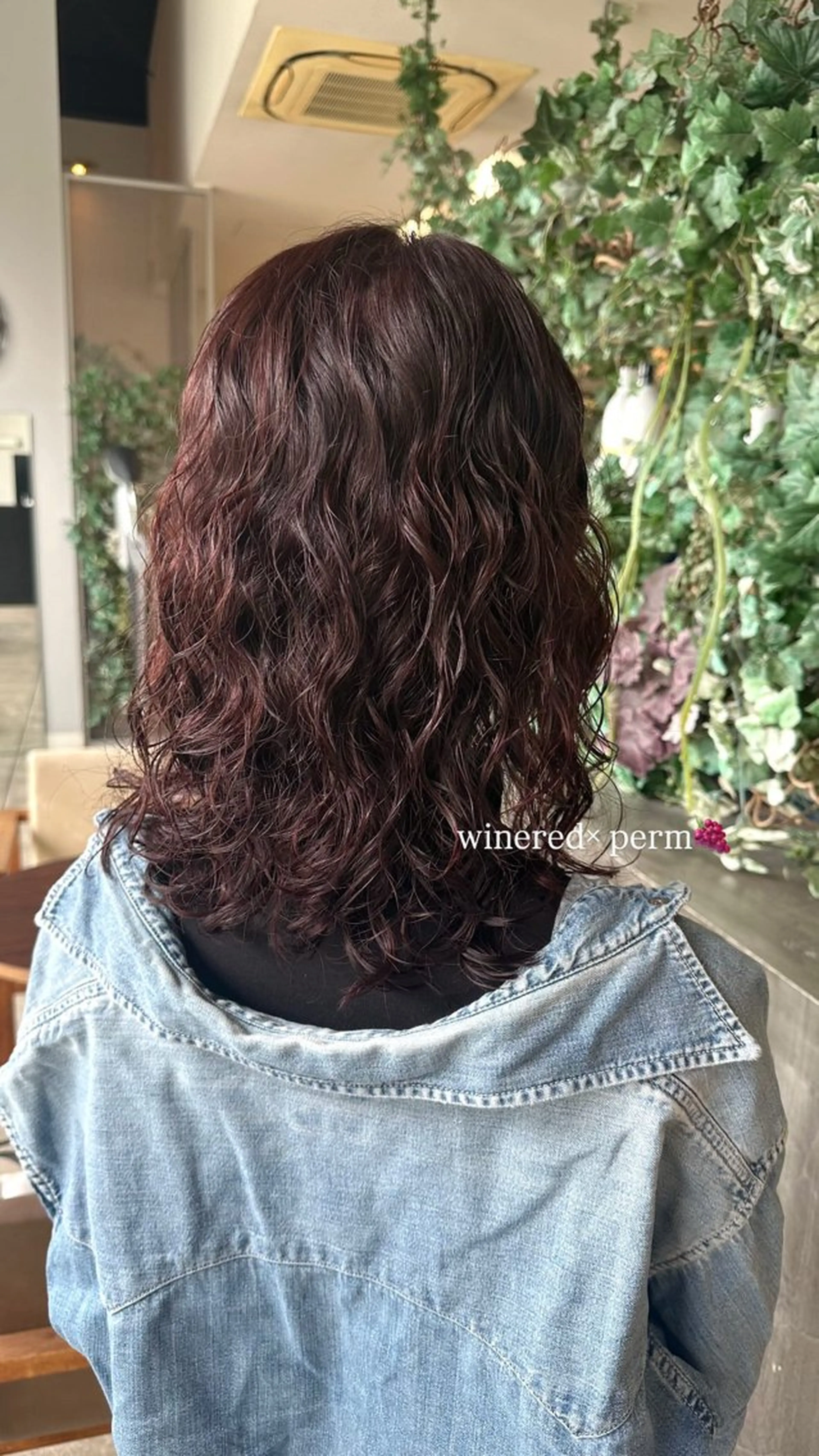 ミディアム カラー パーマ 垣内 奈緒のヘアスタイル