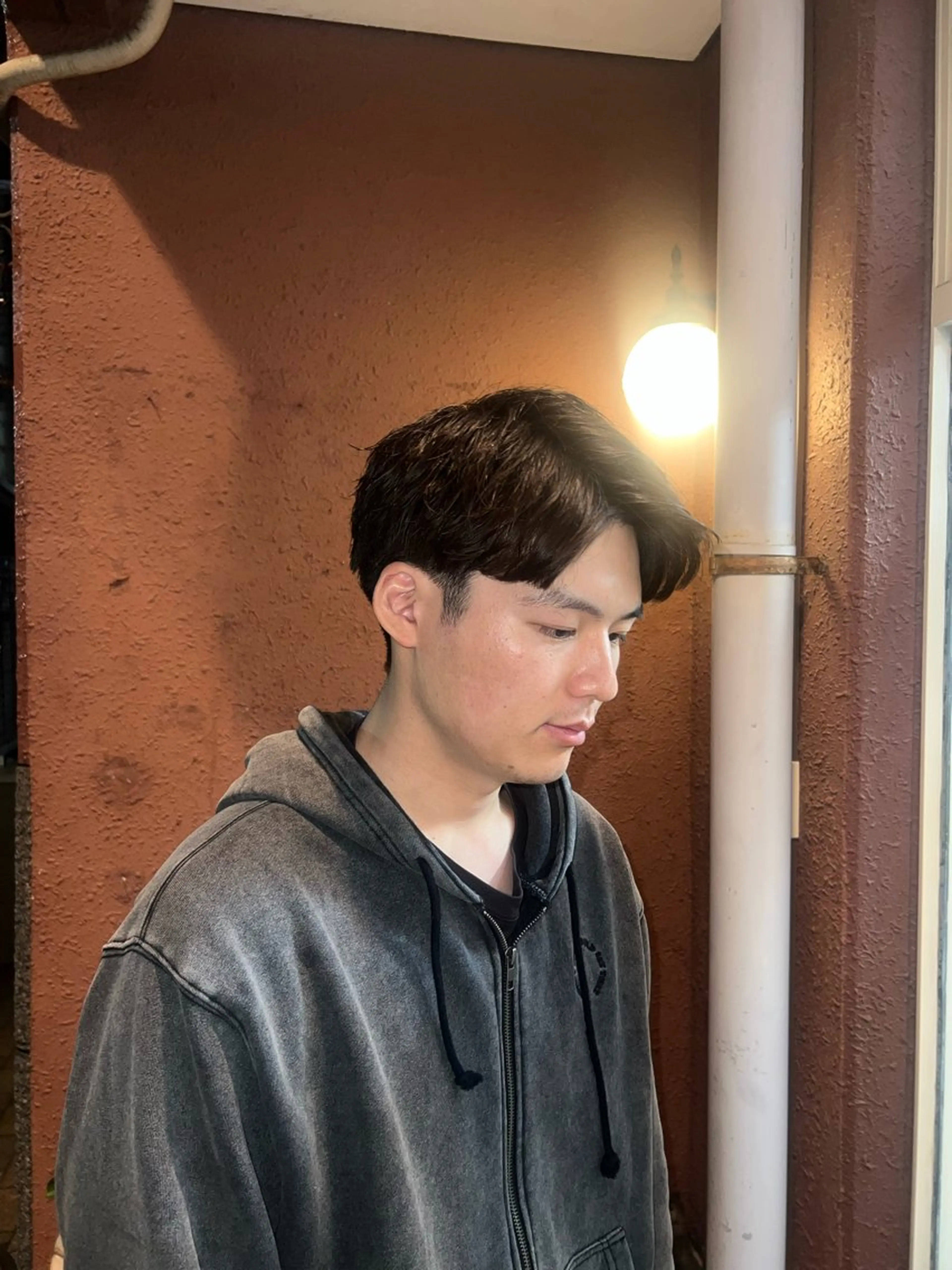 ショート オオエ トア／カラー／パーマのヘアスタイル