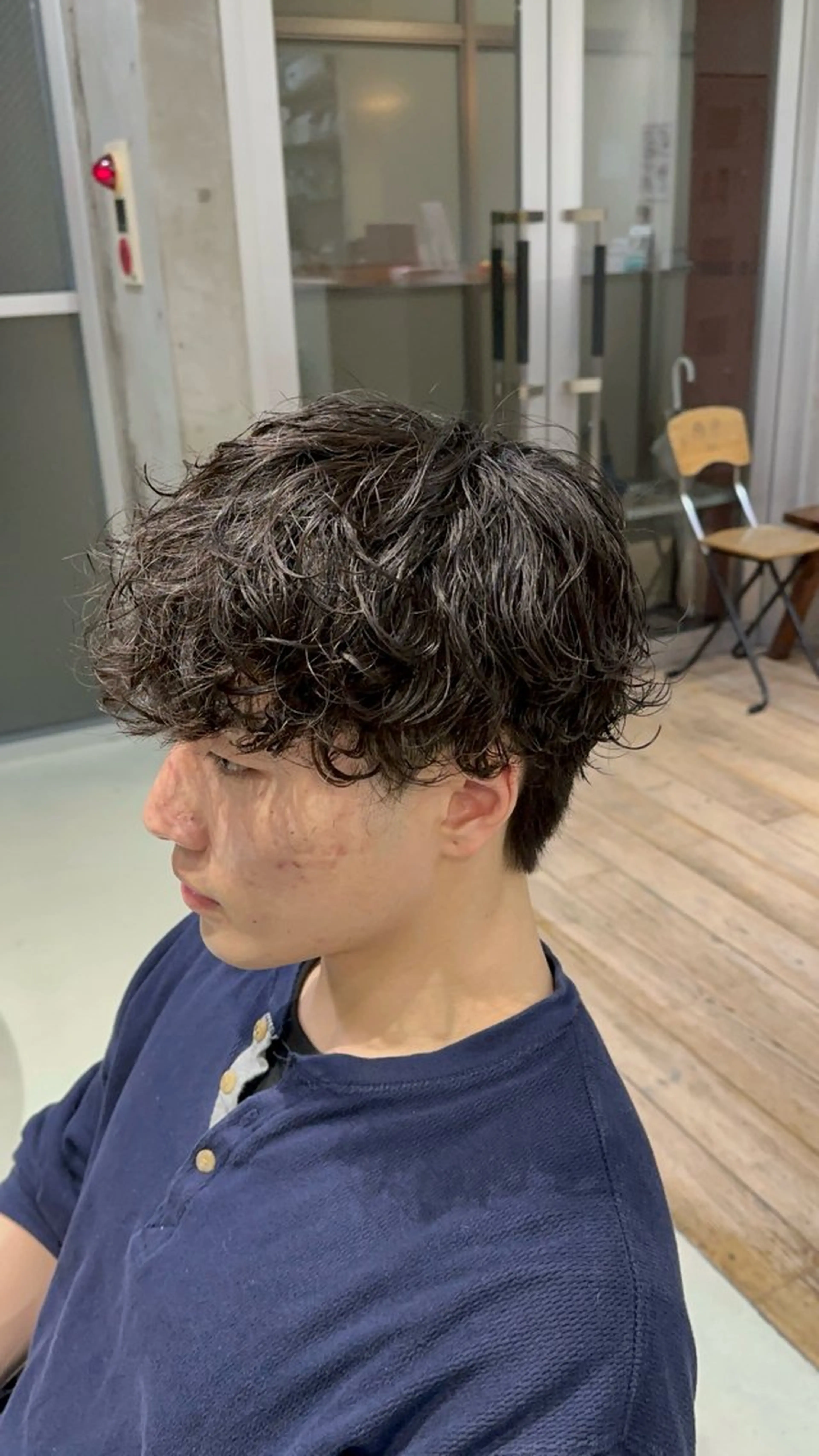パーマ メンズ カット パーマ fifth原宿 宮部蓮のヘアスタイル