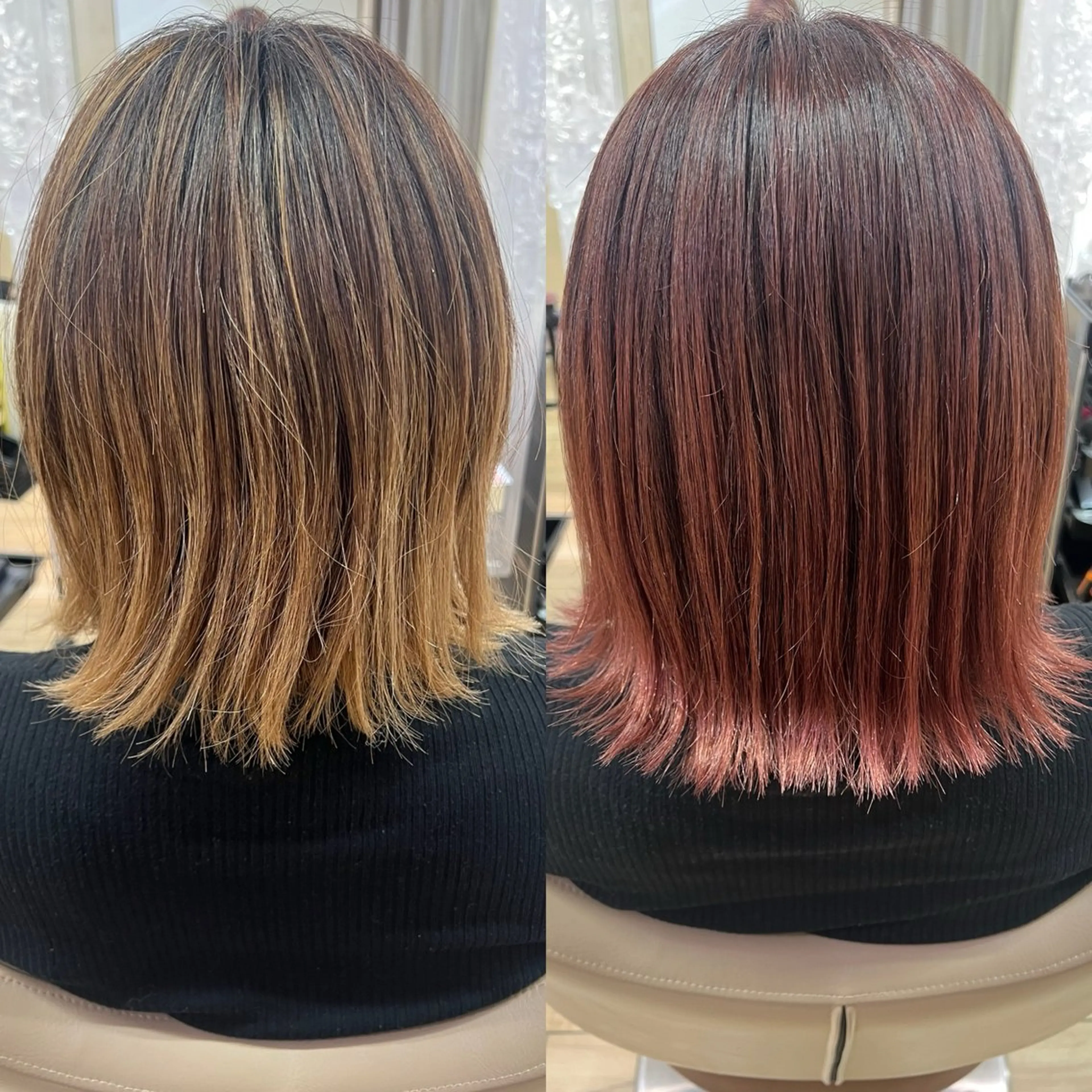 ミディアム カラー 高橋 香奈のヘアスタイル