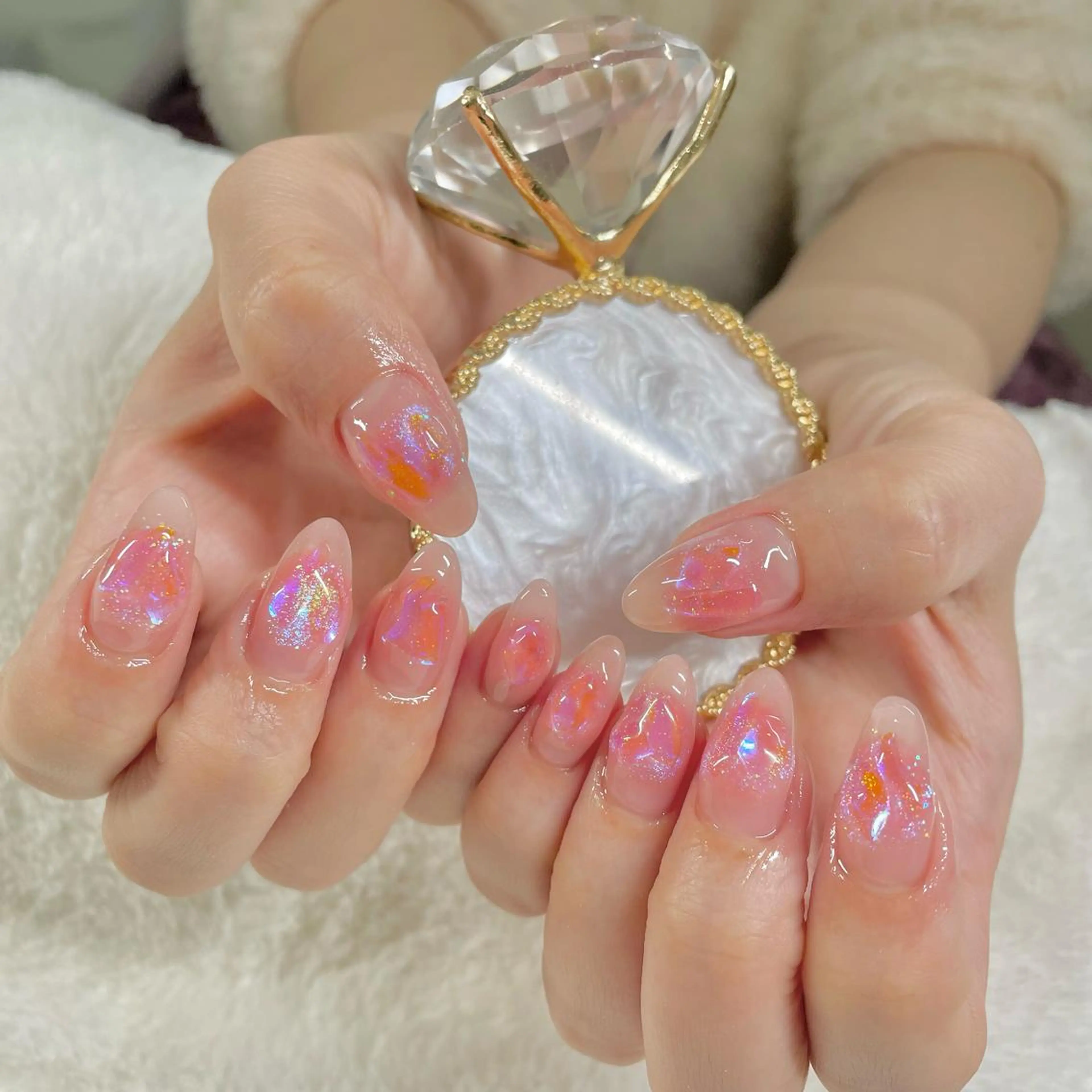 ネイル オーロラネイル ジェルネイル J terrace Nailのネイルデザイン
