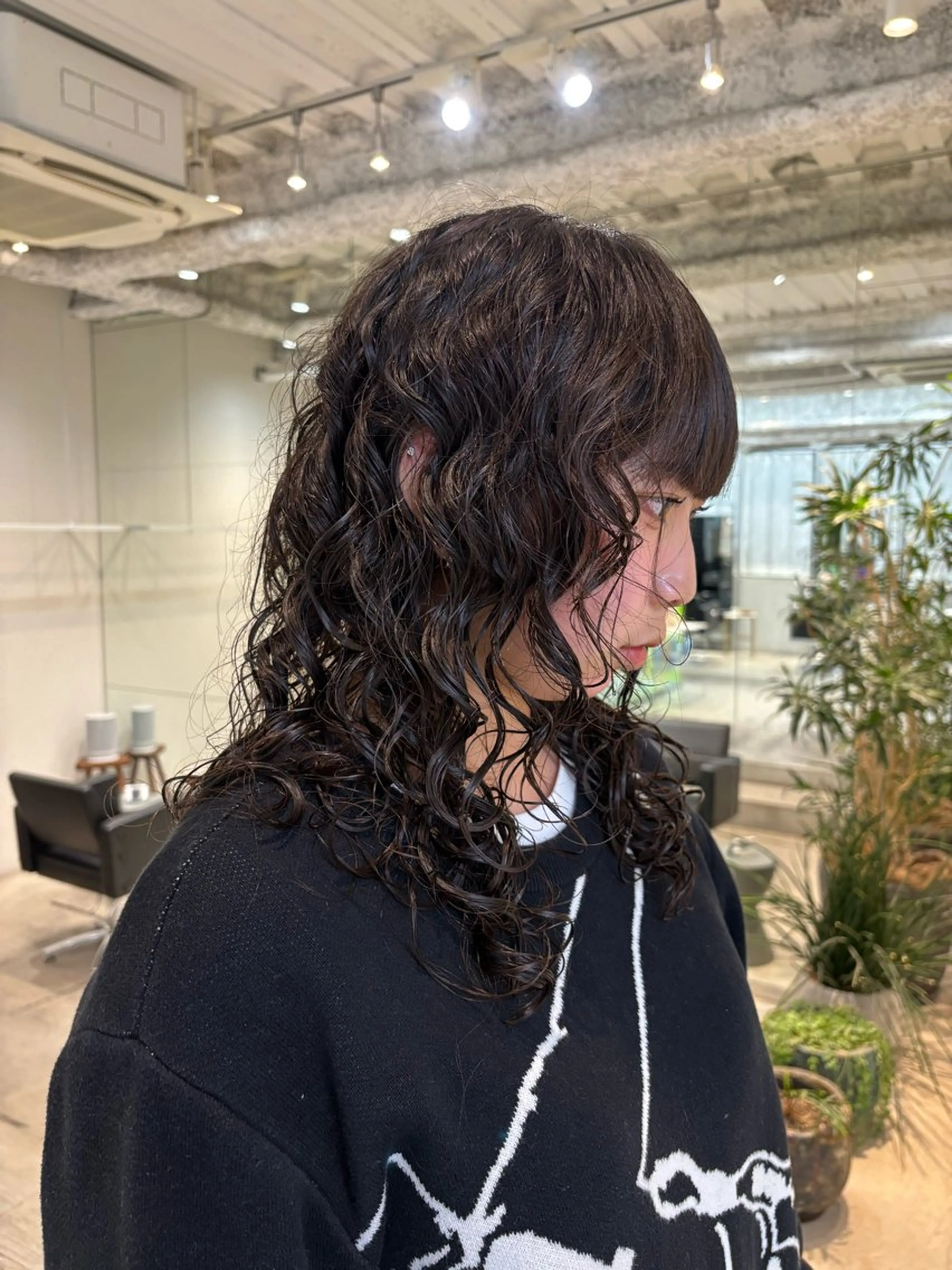 ロング パーマ カット パーマ ANY/須田麻人 /パーマスタイルのヘアスタイル