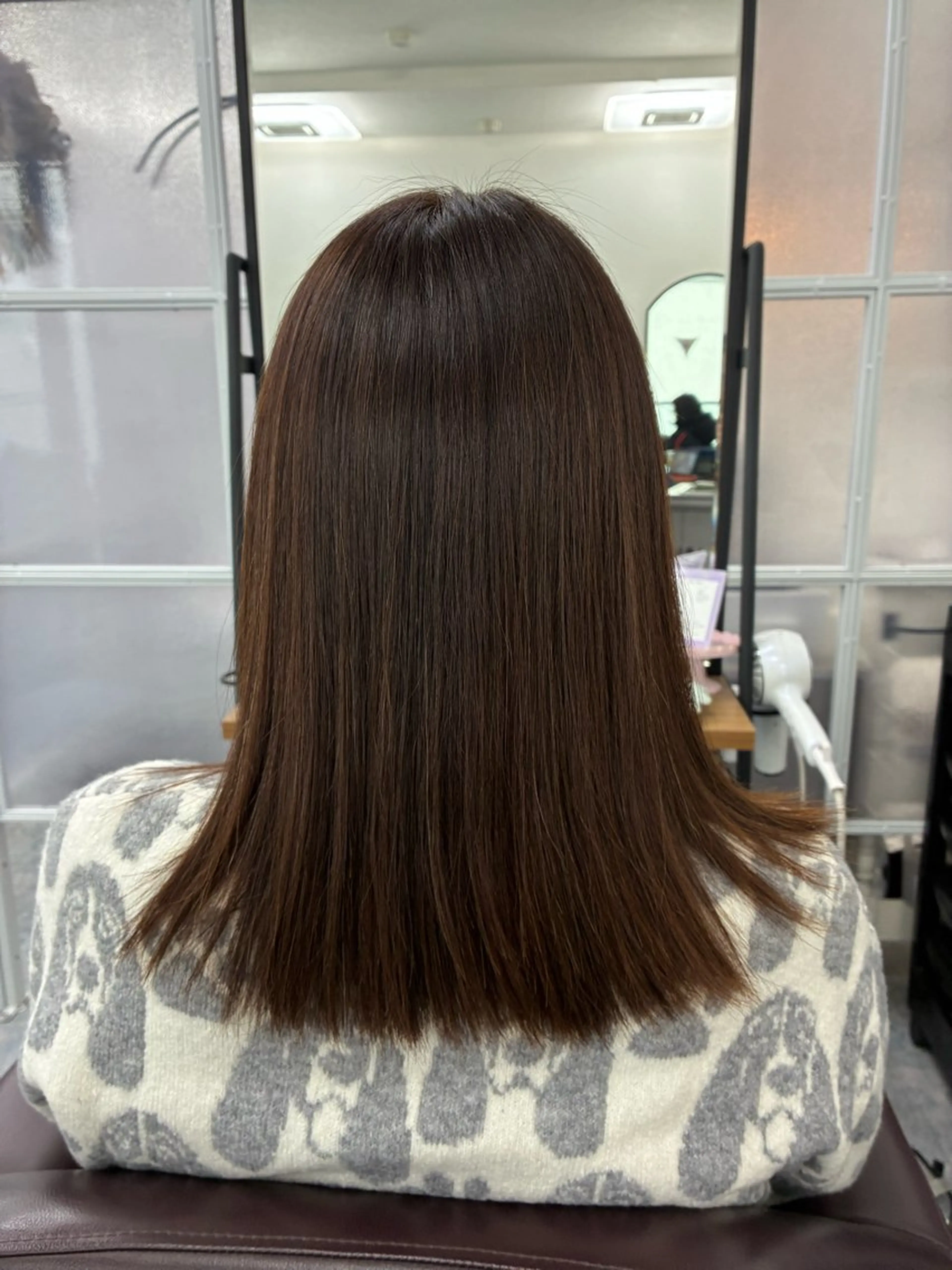 ロング 縮毛矯正 リプル所属・一瀬 理絵のヘアスタイル