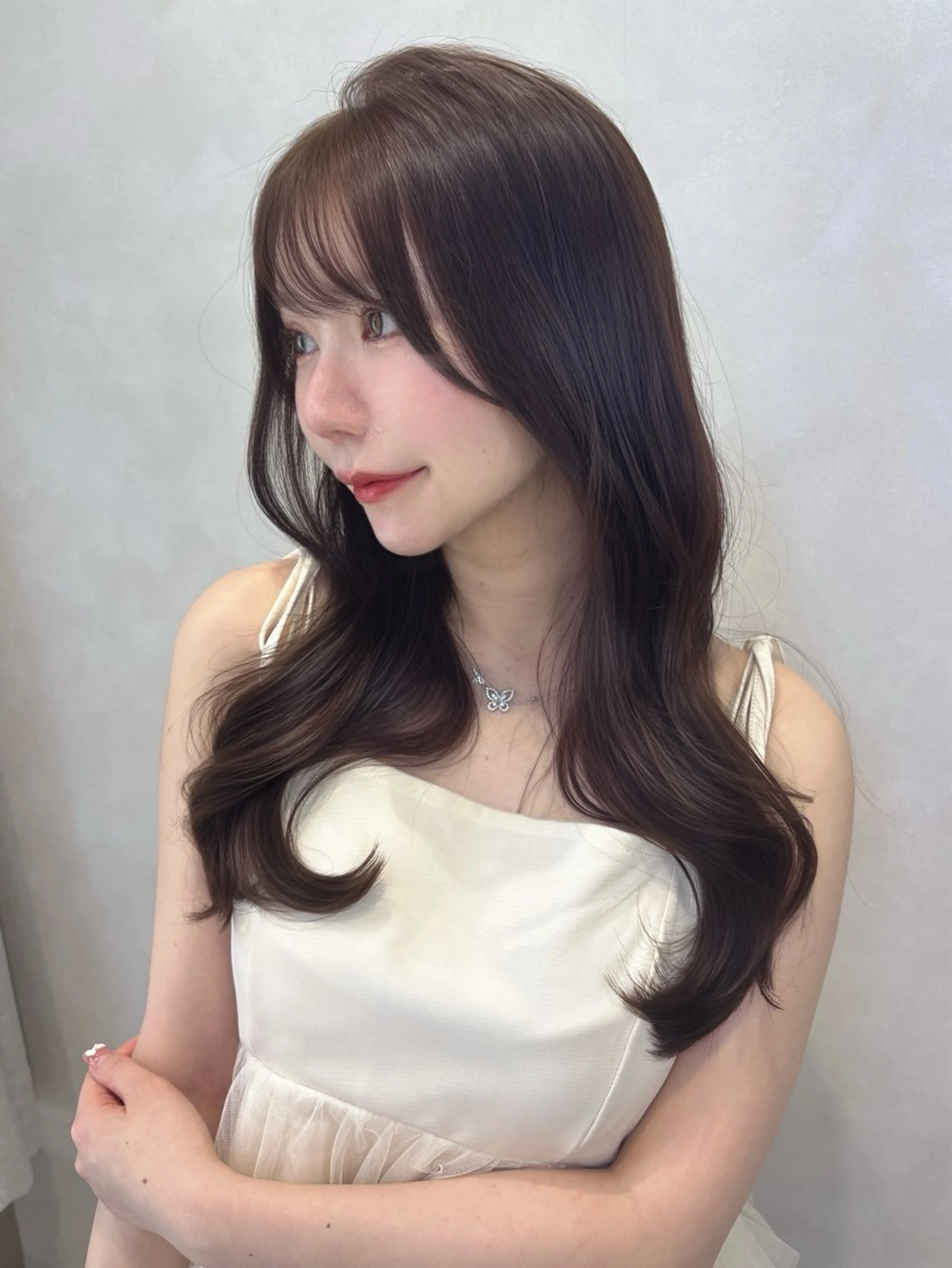 ロング 韓国レイヤー×髪質 改善︎💕︎あかねのヘアスタイル