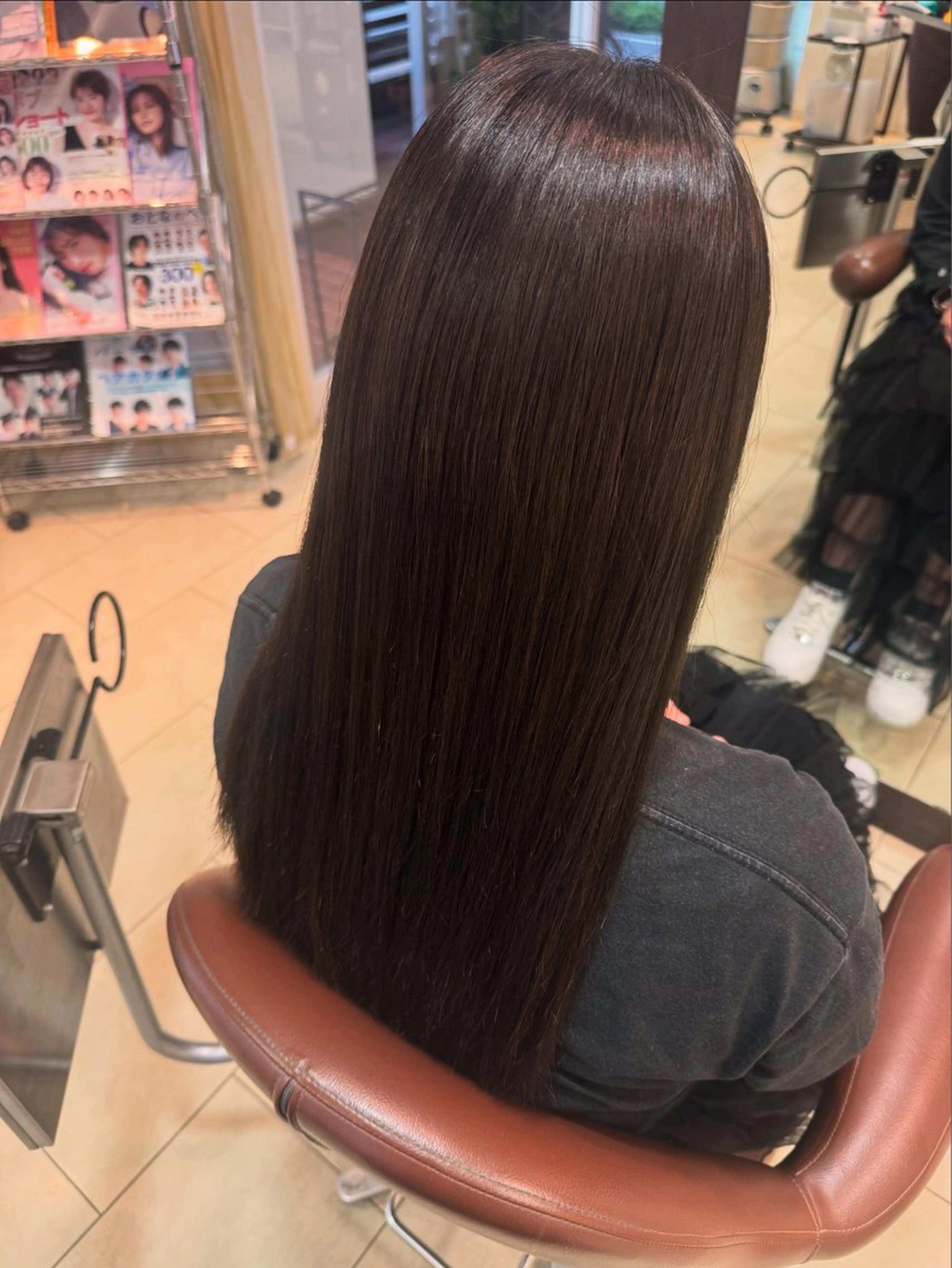 ロング カラー カット ヘアカラー トリートメント 🍒暖色カラー🍒 ✨髪質改善✨西村亜弥のヘアスタイル