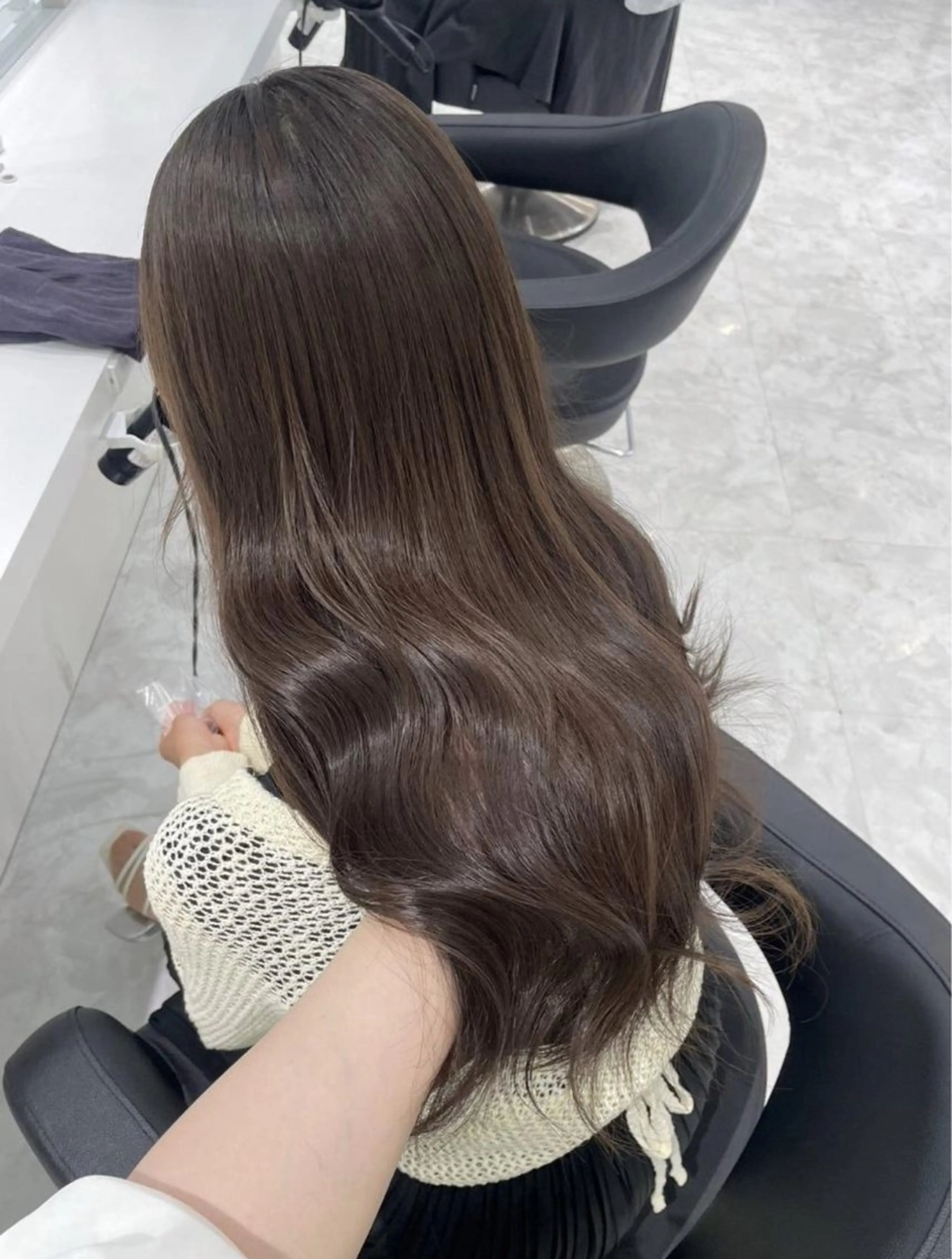 ロング カラー ヘアカラー トリートメント 韓国っぽ×透け感🪽 Fumi 🤍のヘアスタイル