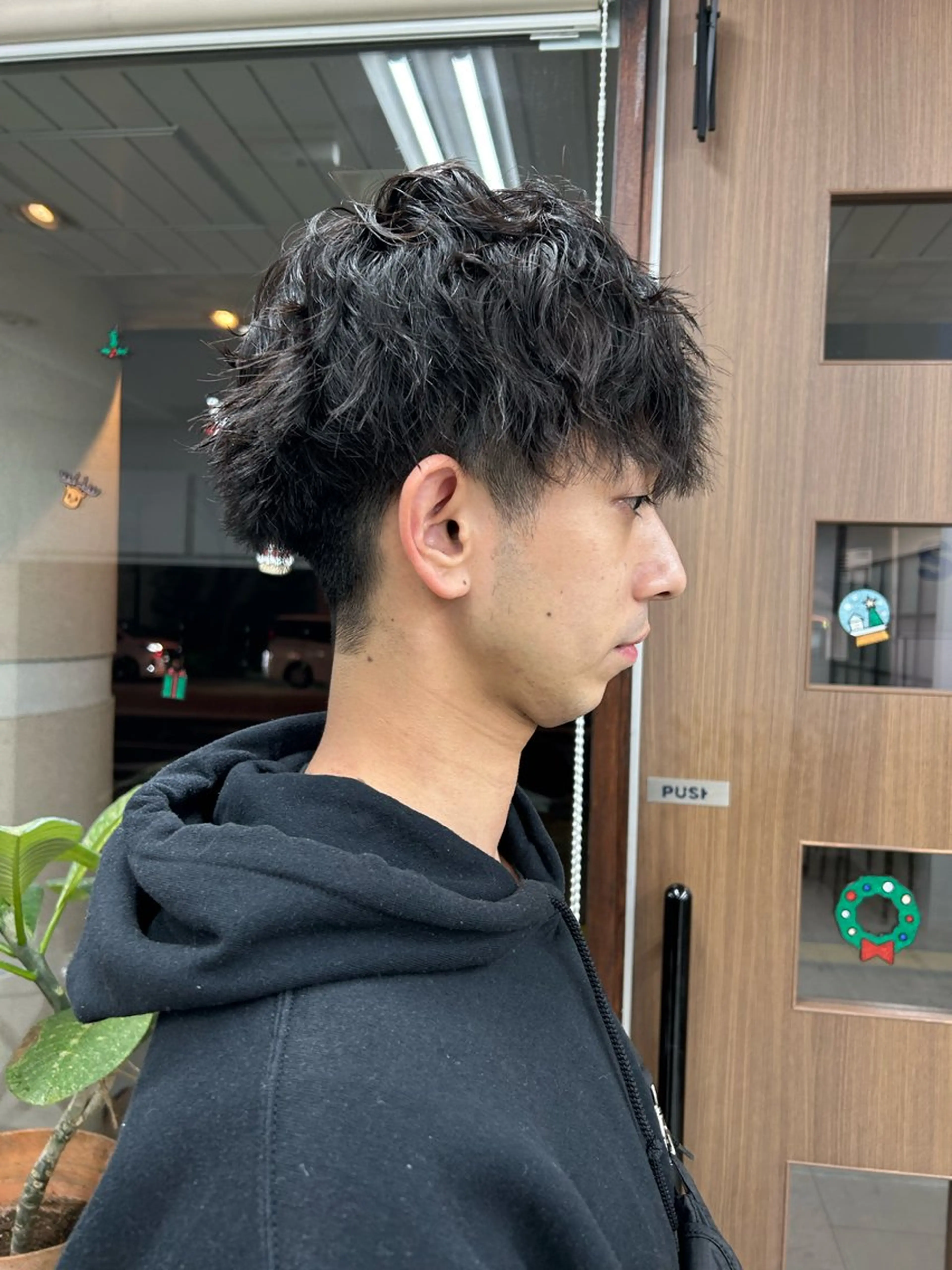 ショート パーマ メンズ マッシュ ショートヘア メンズパーマの達人 / タカシマダイスケのヘアスタイル