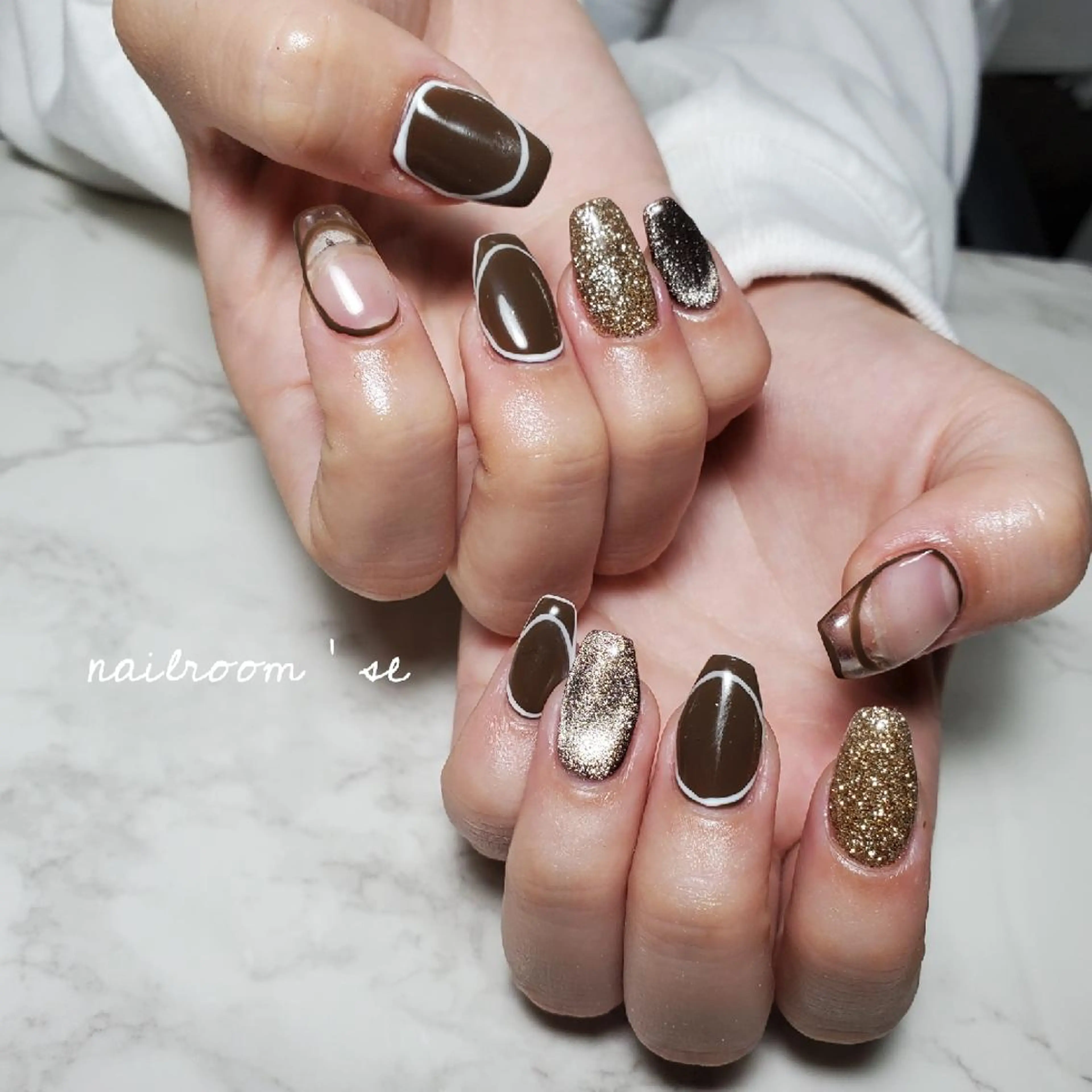 ネイル ハンドネイル nailroom‪ sb‪‪𓈒𓂂𓏸のネイルデザイン