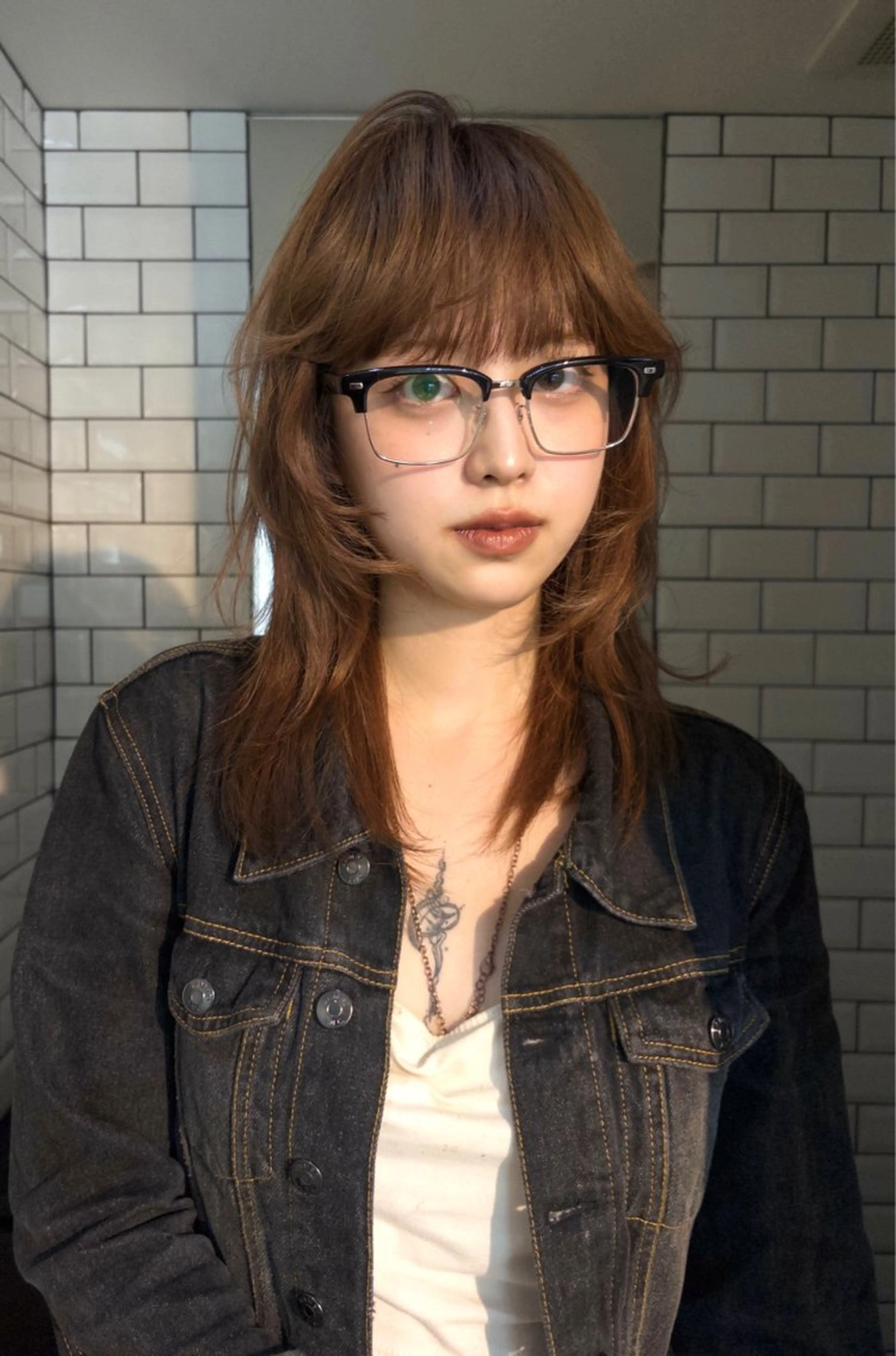 セミロング カラー ヘアアレンジ ヘアカラー ニュアンスカラー🧶 nanacoのヘアスタイル