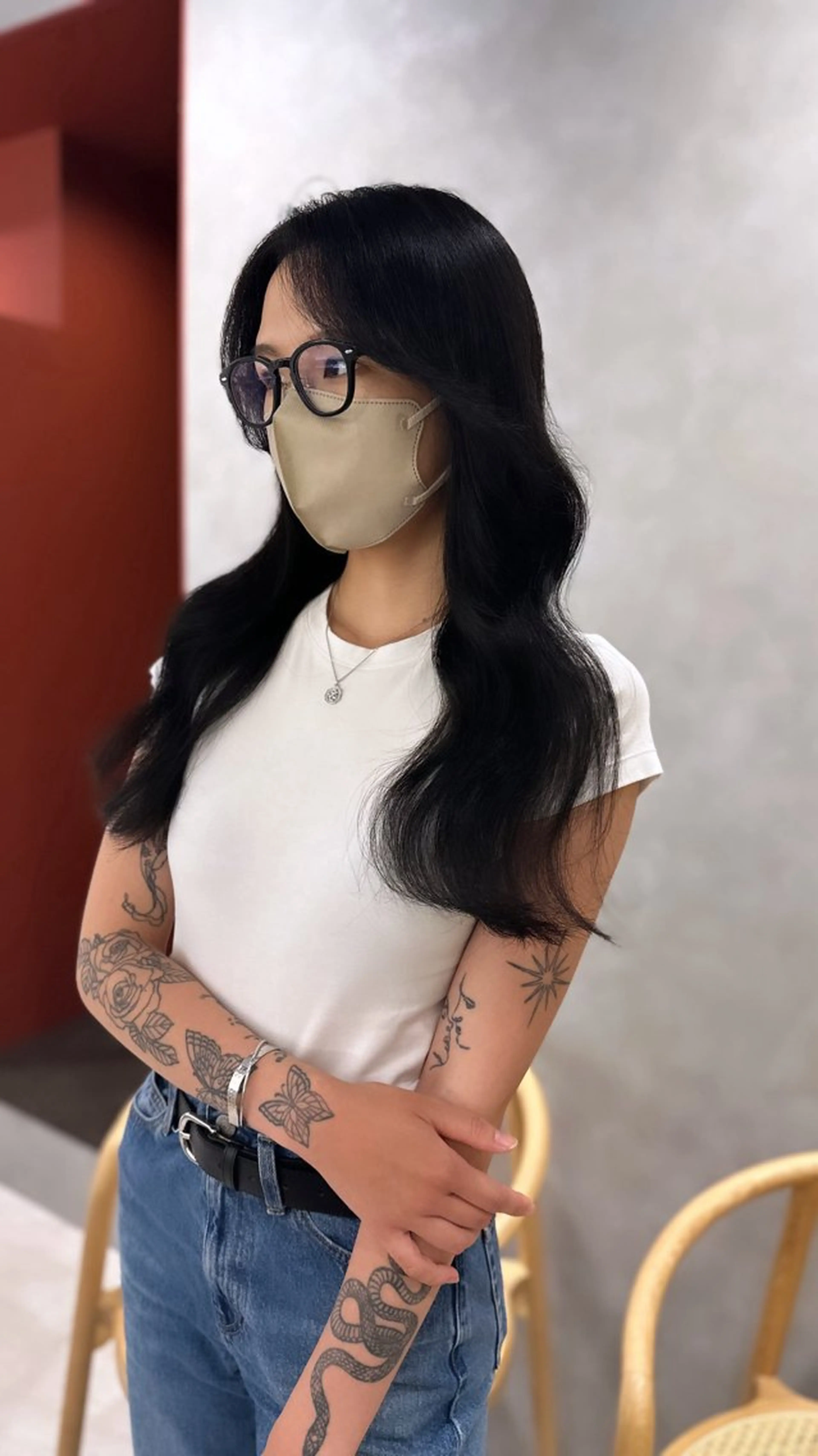 ロング 鈴村緋女／ヘアセット ／耳ツボジュエリーのヘアスタイル