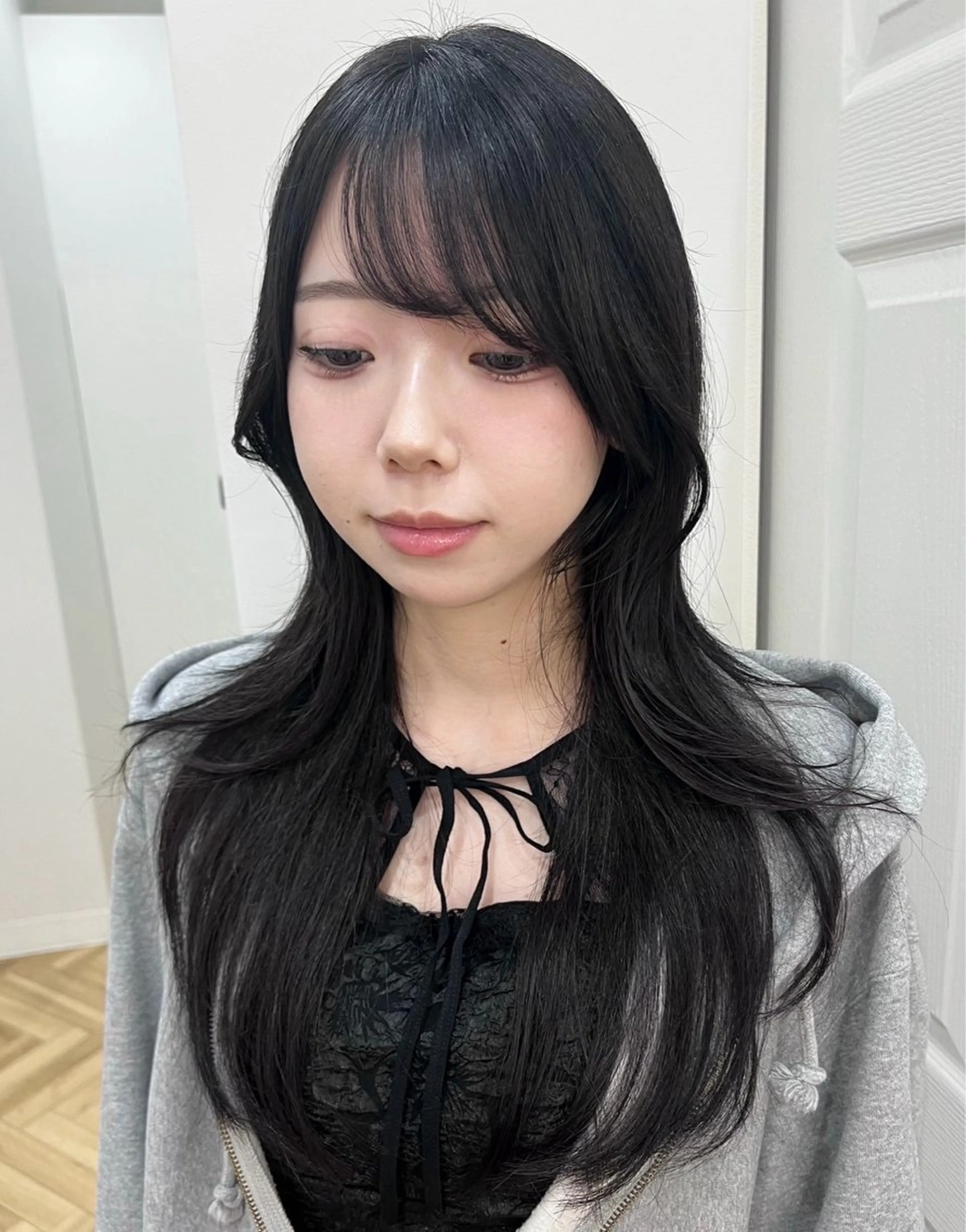 ロング レイヤーカット ロング ウルフカット カット トリートメント 艶髪/レイヤー/ ツグミのヘアスタイル