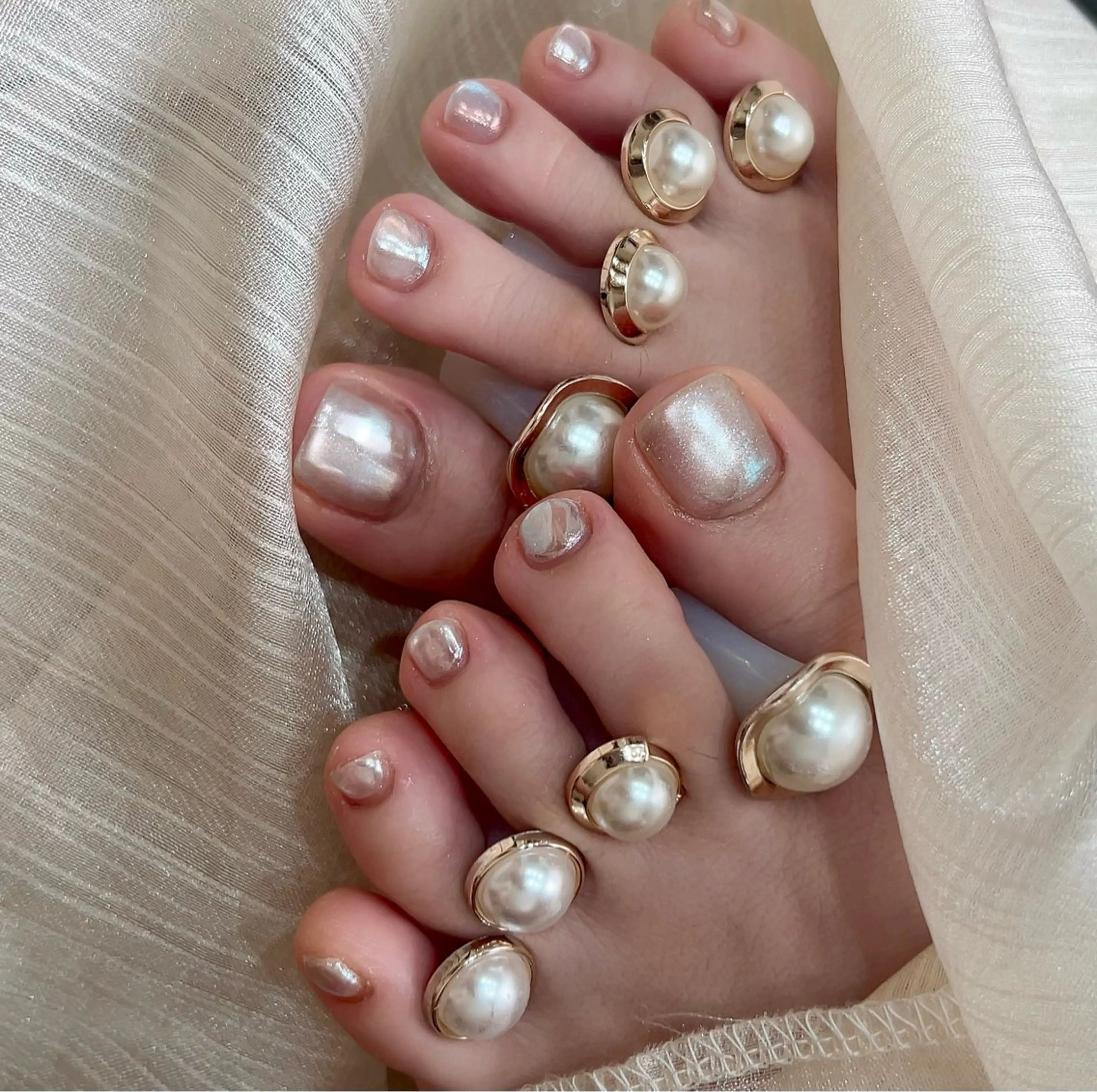 ネイル オーロラネイル フットネイル You nailのネイルデザイン