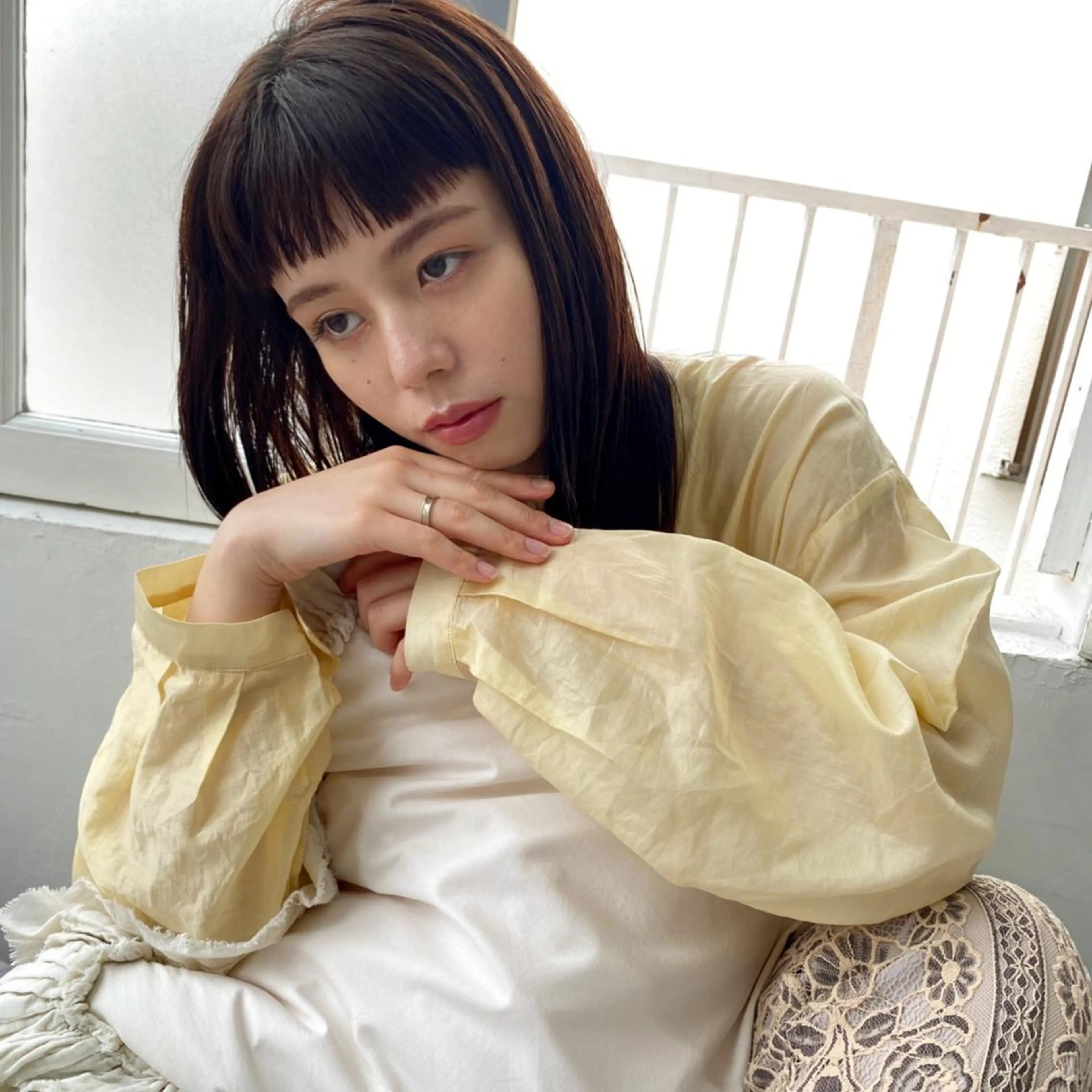 ミディアム ショートヘアとカラー の専門家/もりしーのヘアスタイル