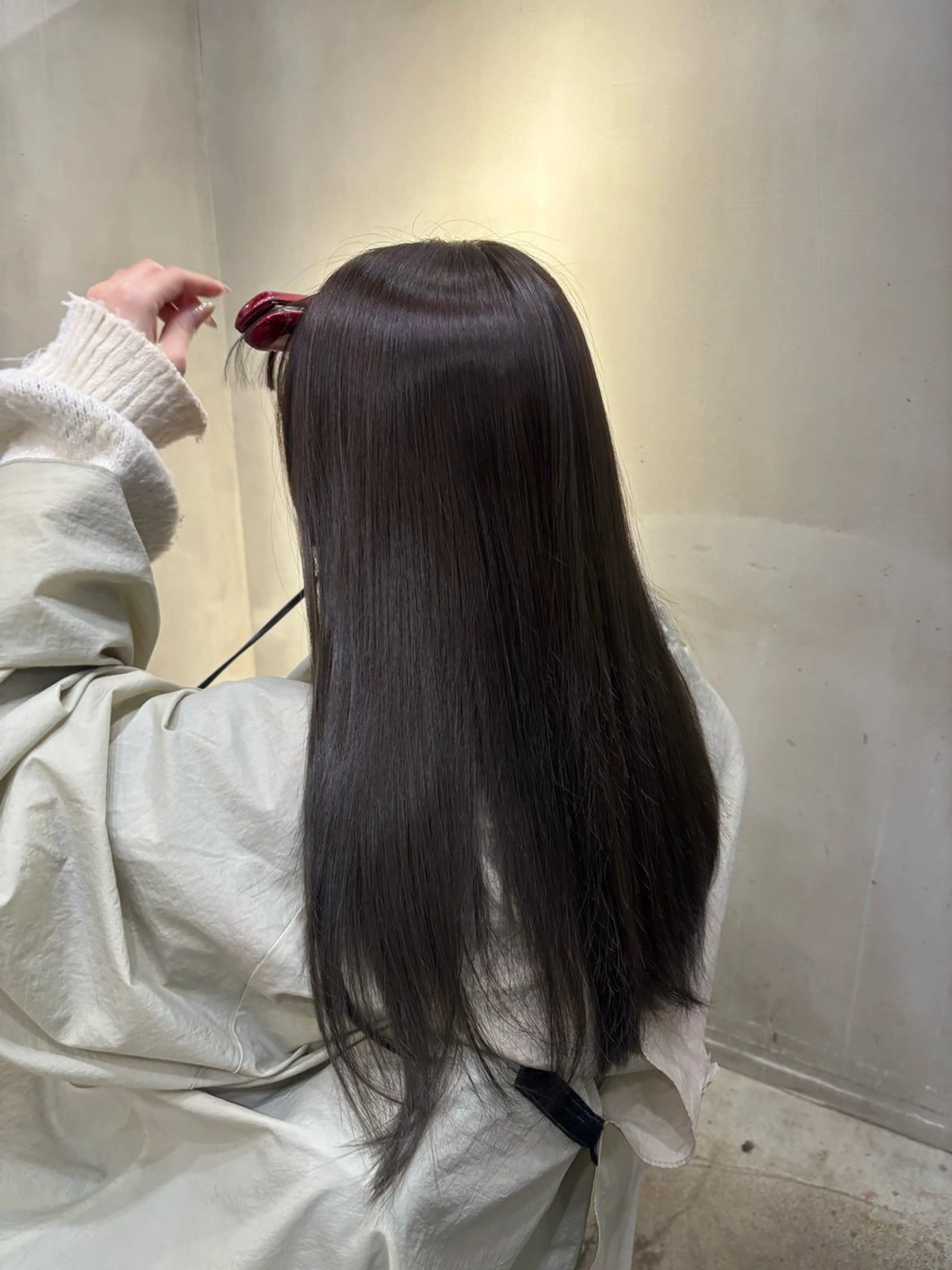 ロング カラー オリーブカラー ヘアカラー 中園康 /カラー/ブリーチのヘアスタイル