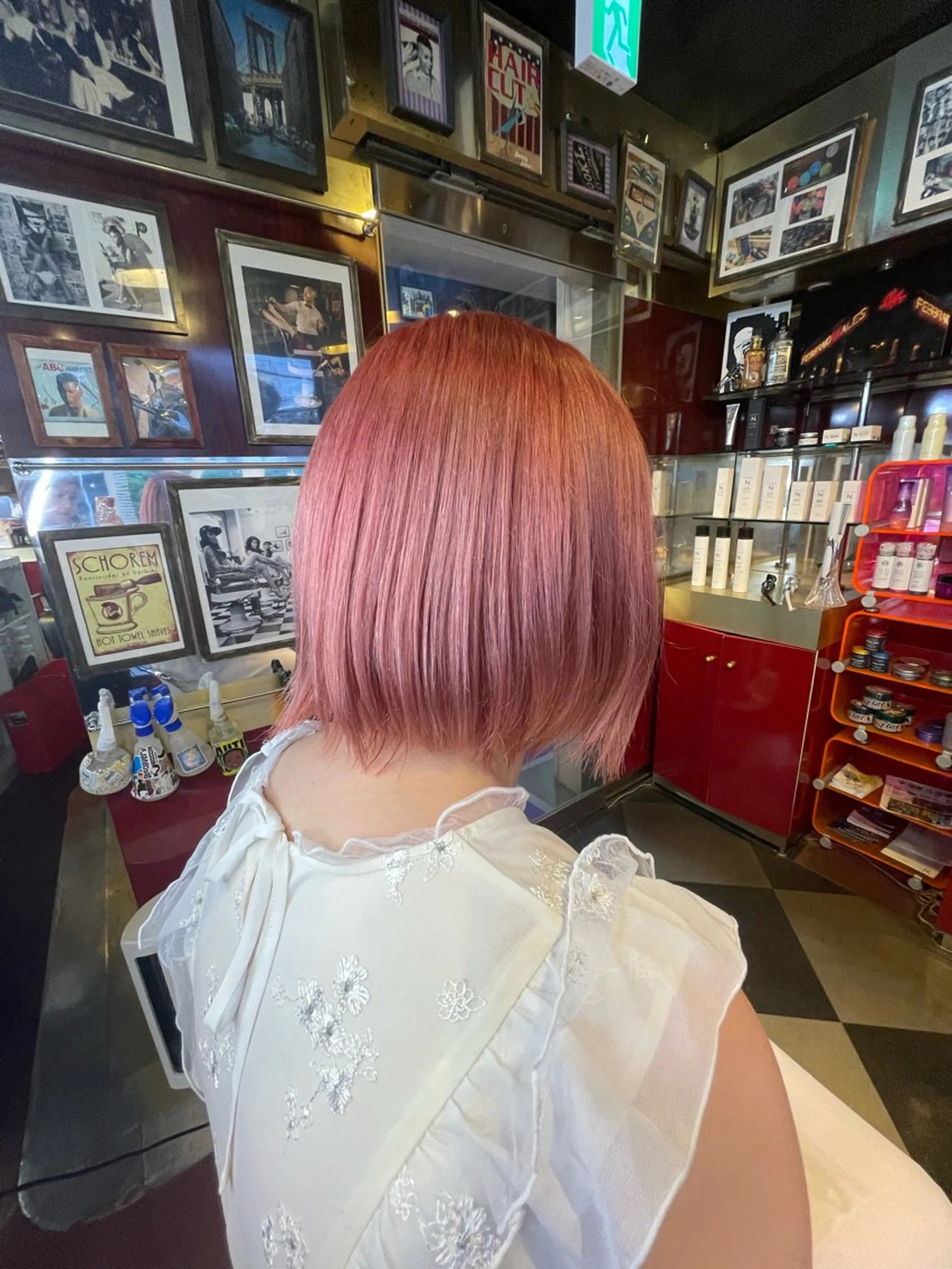 ミディアム カラー ダブルカラー ピンクカラー 👑派手髪/カット 👑ANRYのヘアスタイル