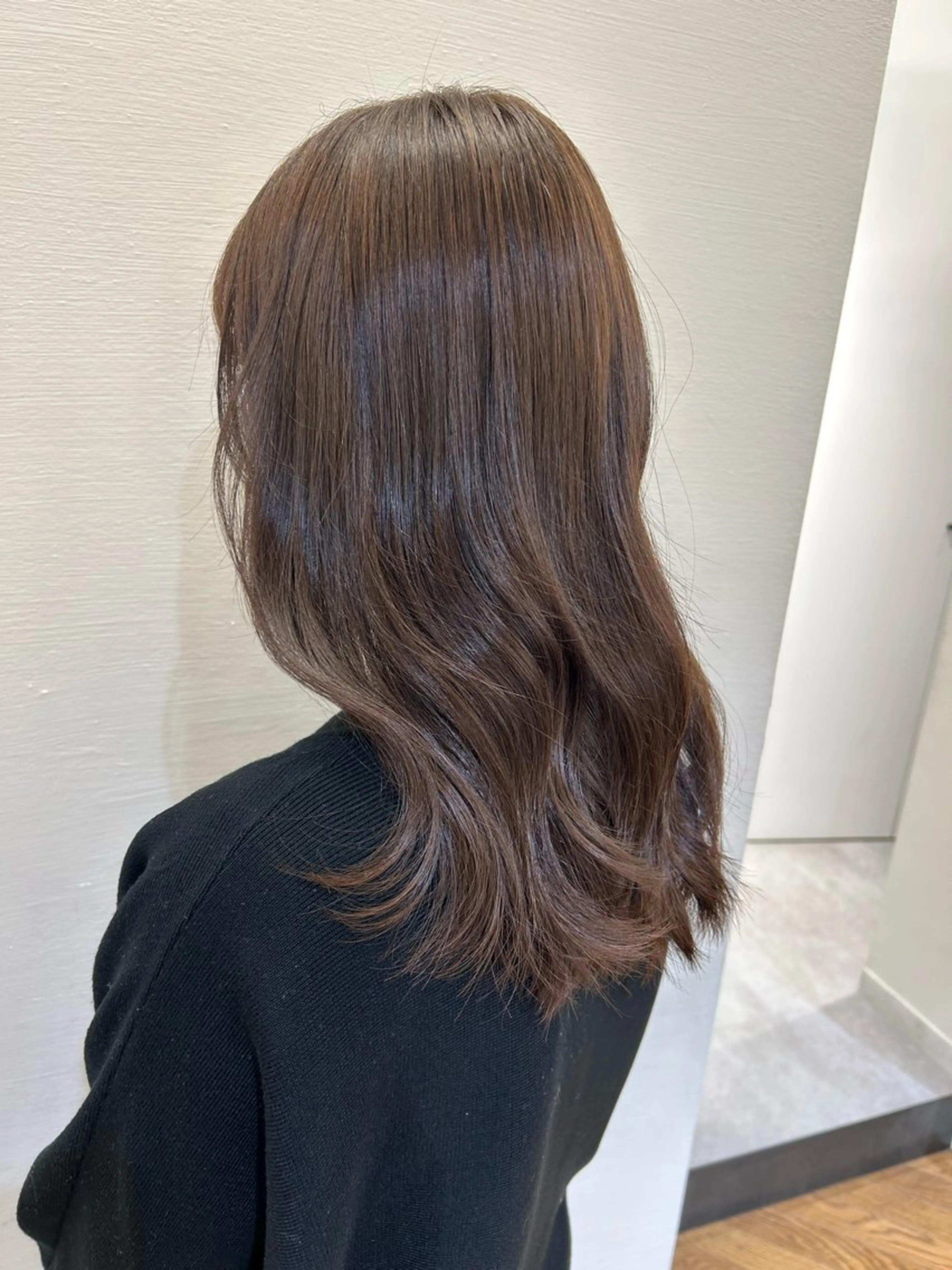セミロング カラー ブラウンカラー bnd_bnd アイのヘアスタイル