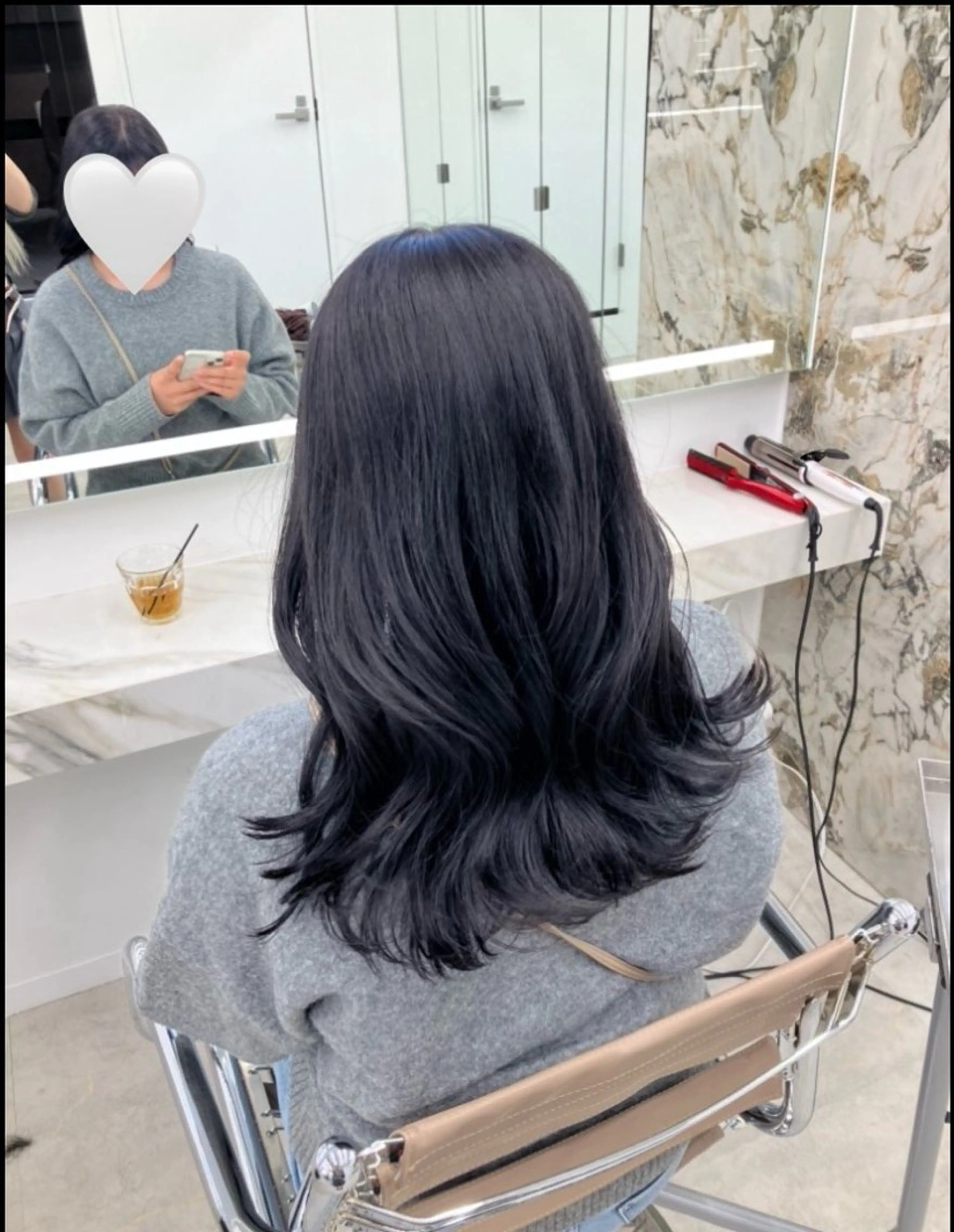 ロング カット ヘアカラー トリートメント 千葉 弥咲のヘアスタイル