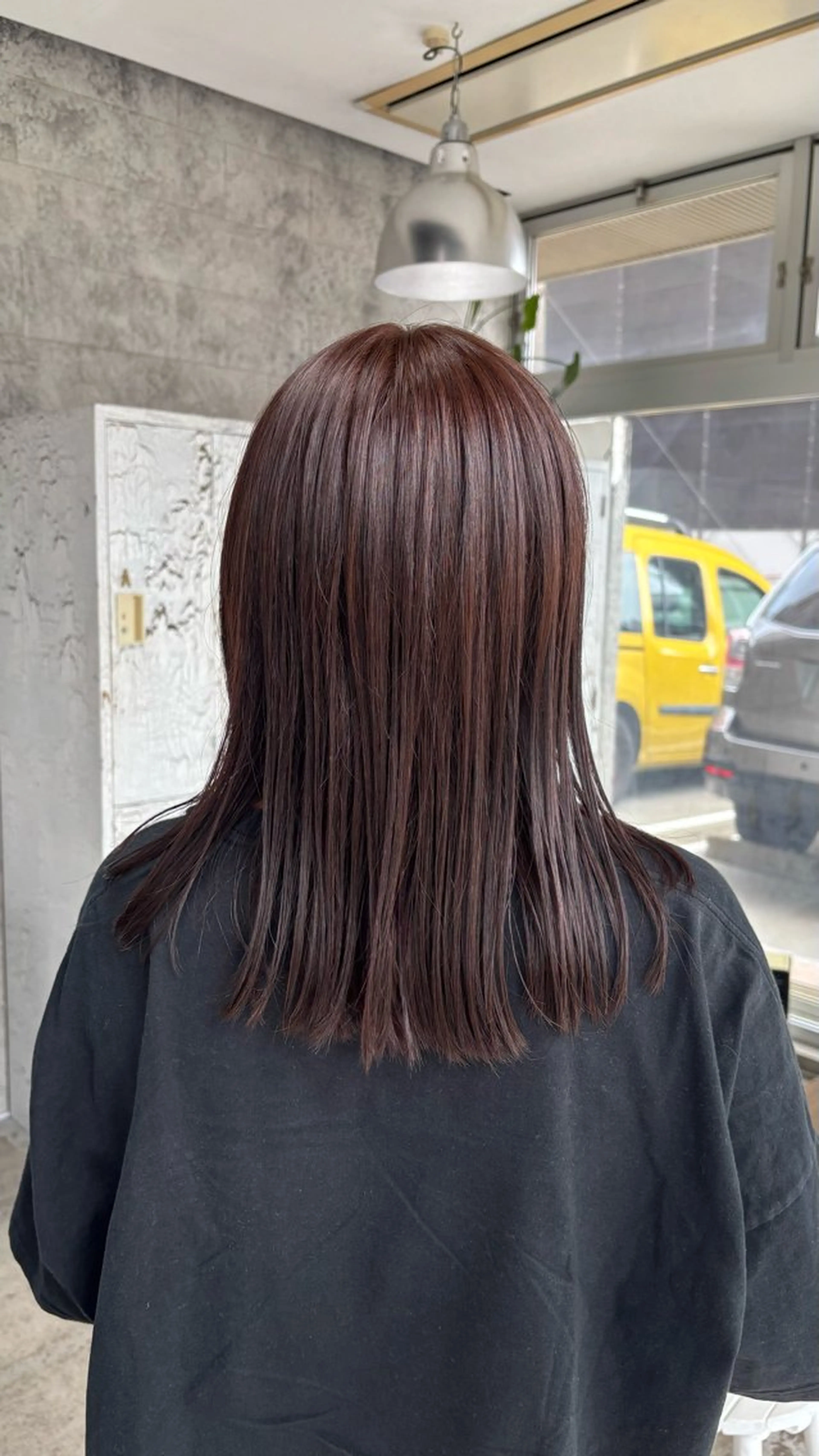 セミロング カラー ひいろ パーマ/カットモデルのヘアスタイル