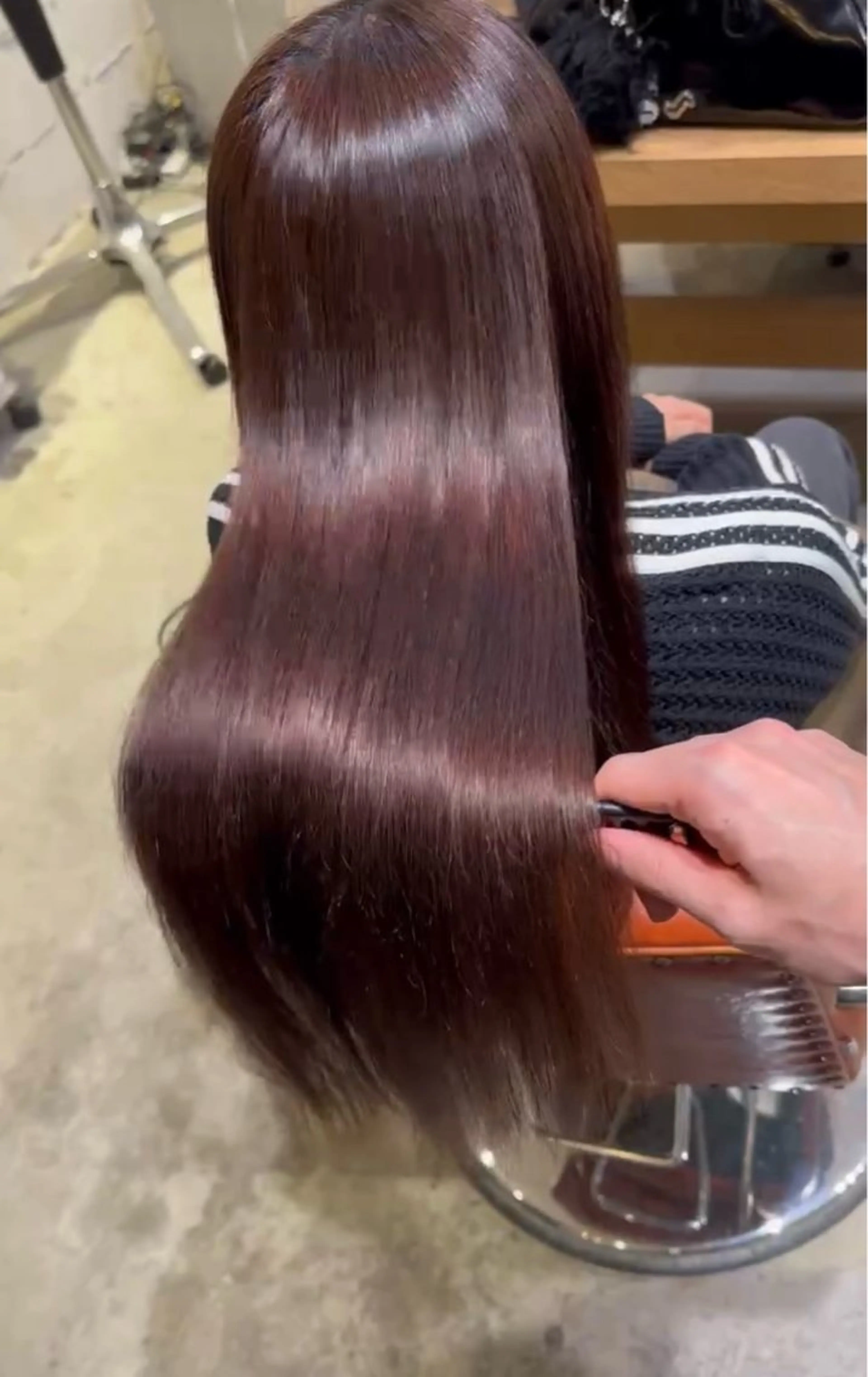 ロング 髪質改善 縮毛矯正 [自由が丘]ハヤカワ /縮毛矯正/髪質改善のヘアスタイル