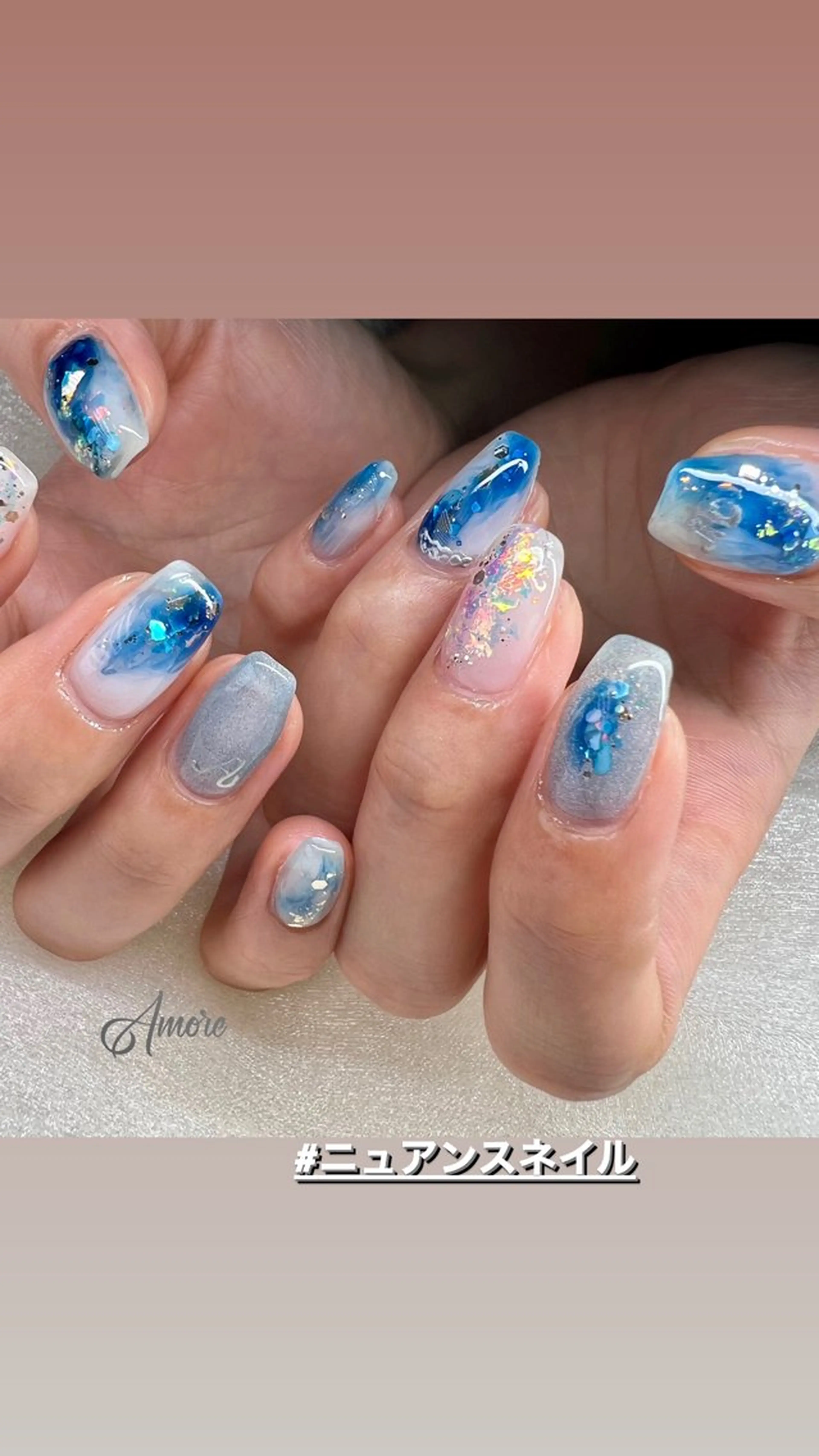 ネイル ジェルネイル 韓国ネイル パラジェル 夏ネイル You kyehwaのネイルデザイン