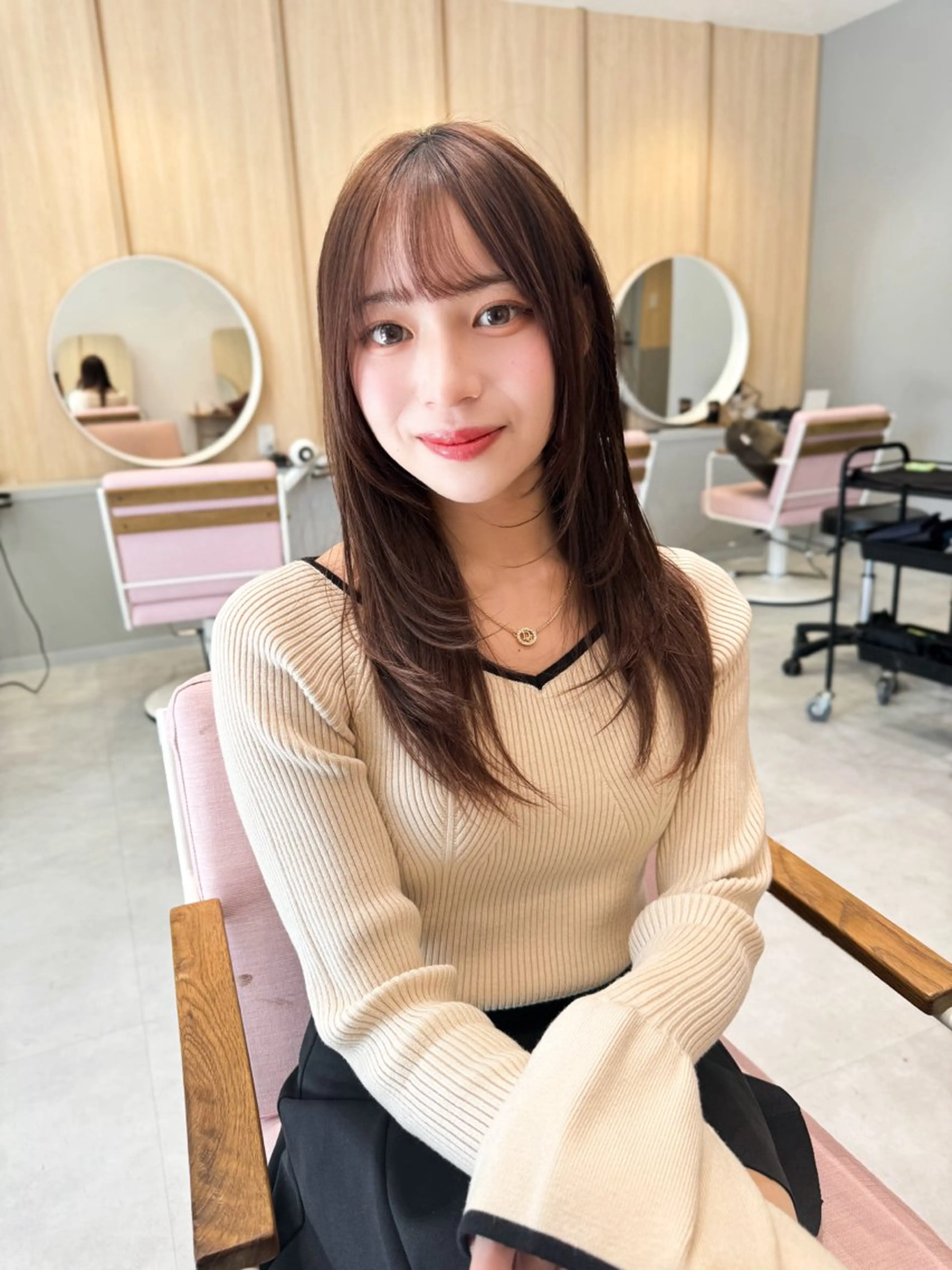 ロング カラー カット ヘアカラー 縮毛矯正 ✂️似合わせの魔術師 石田一樹✂️のヘアスタイル