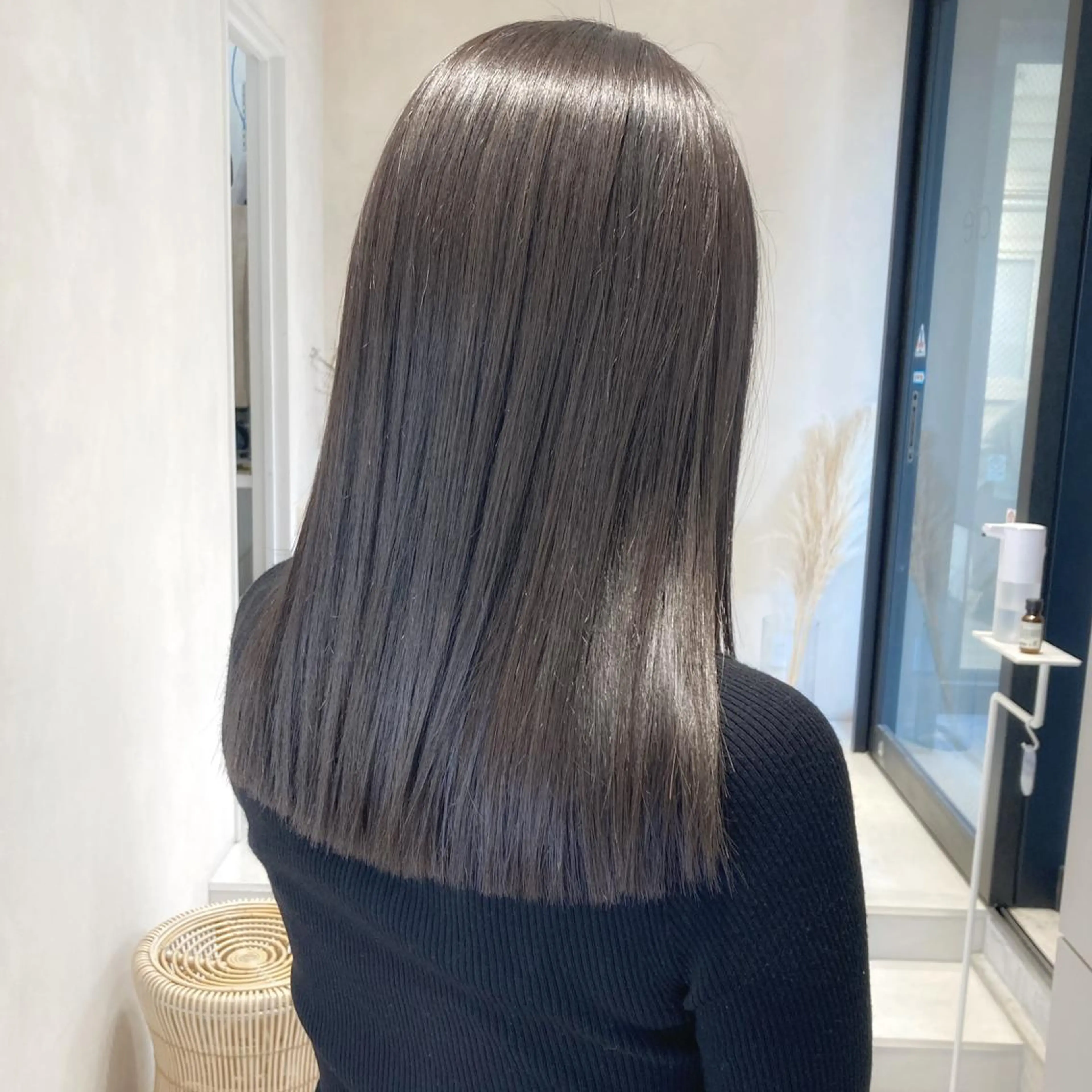 セミロング カラー 透明感カラー 髪質改善 トリートメント MURANAKA RYOのヘアスタイル