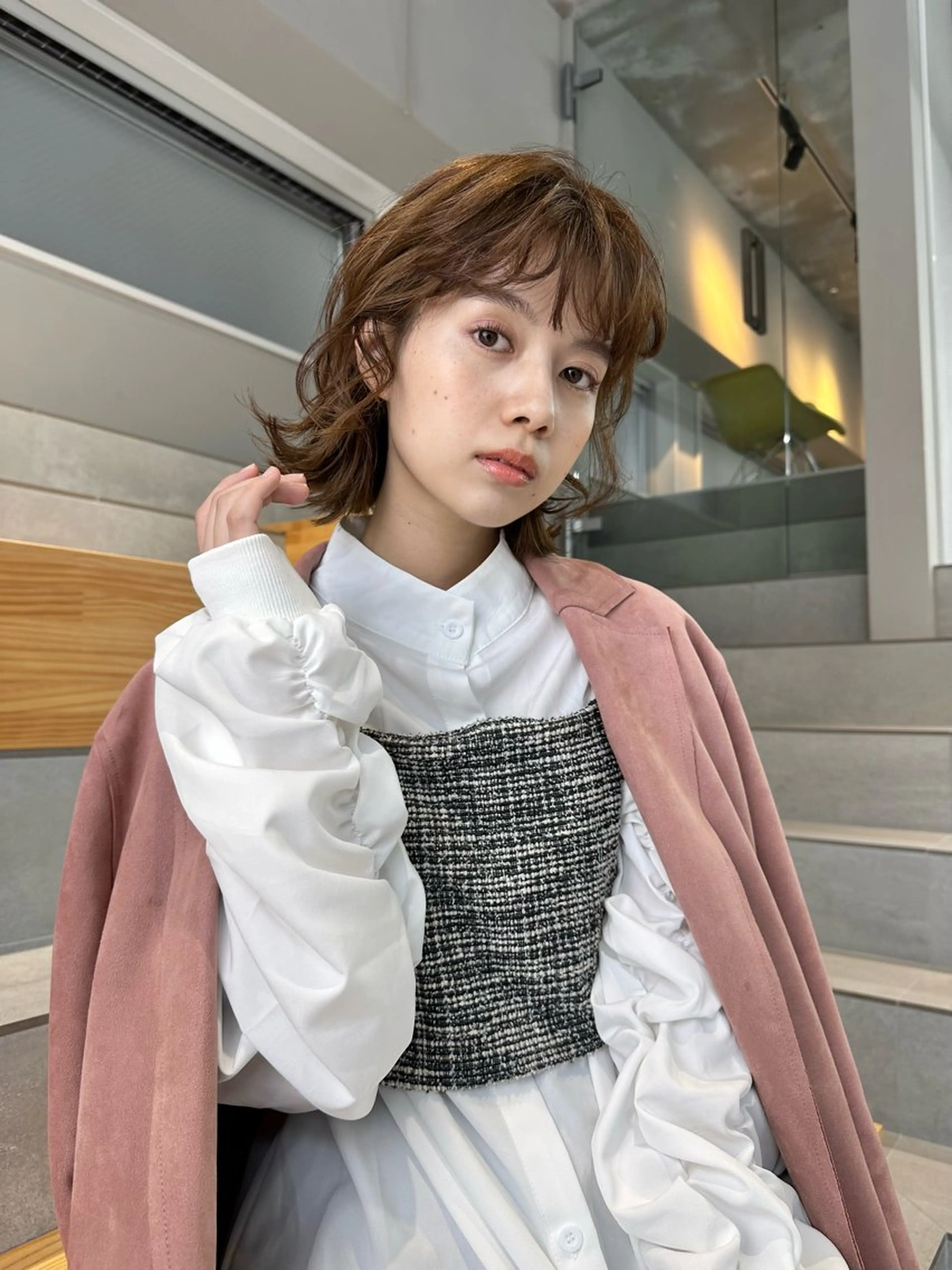 ショート カット ヘアカラー 大塚 夏生のヘアスタイル