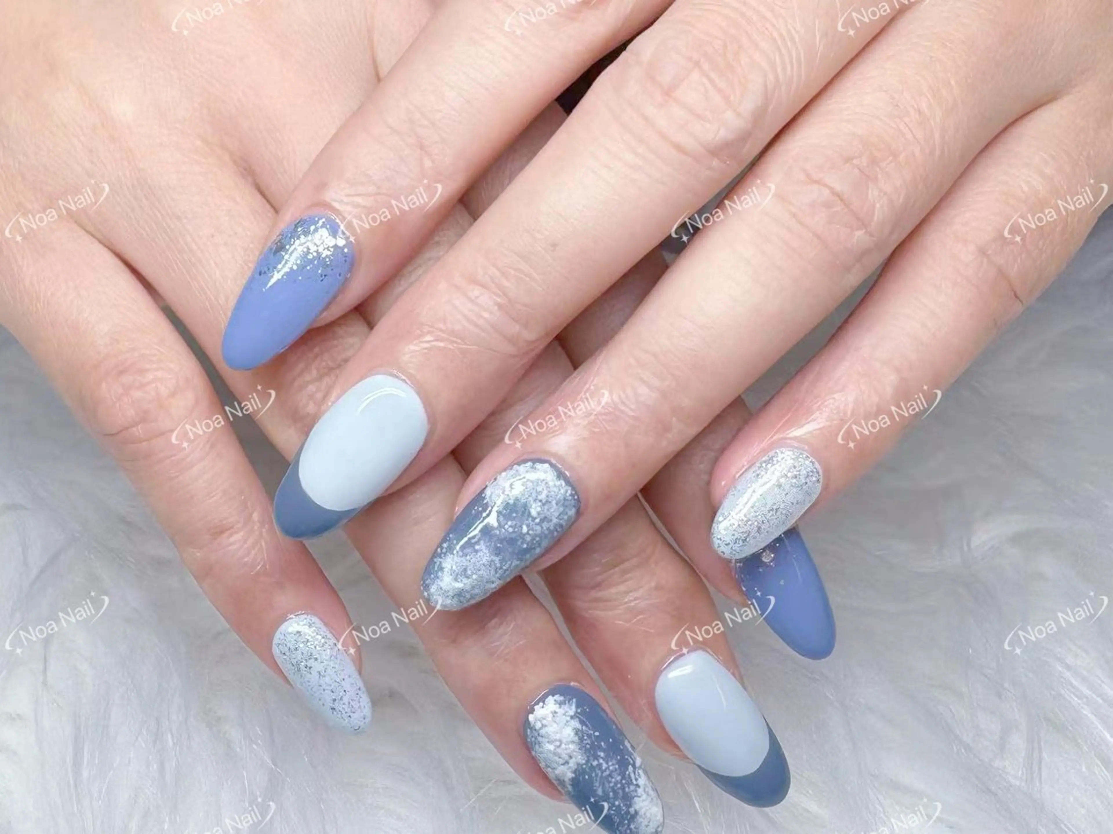 ネイル 成人式 フレンチネイル 韓国ネイル マグネットネイル 持ち込み ハンドネイル Noa Nail みつきのネイルデザイン
