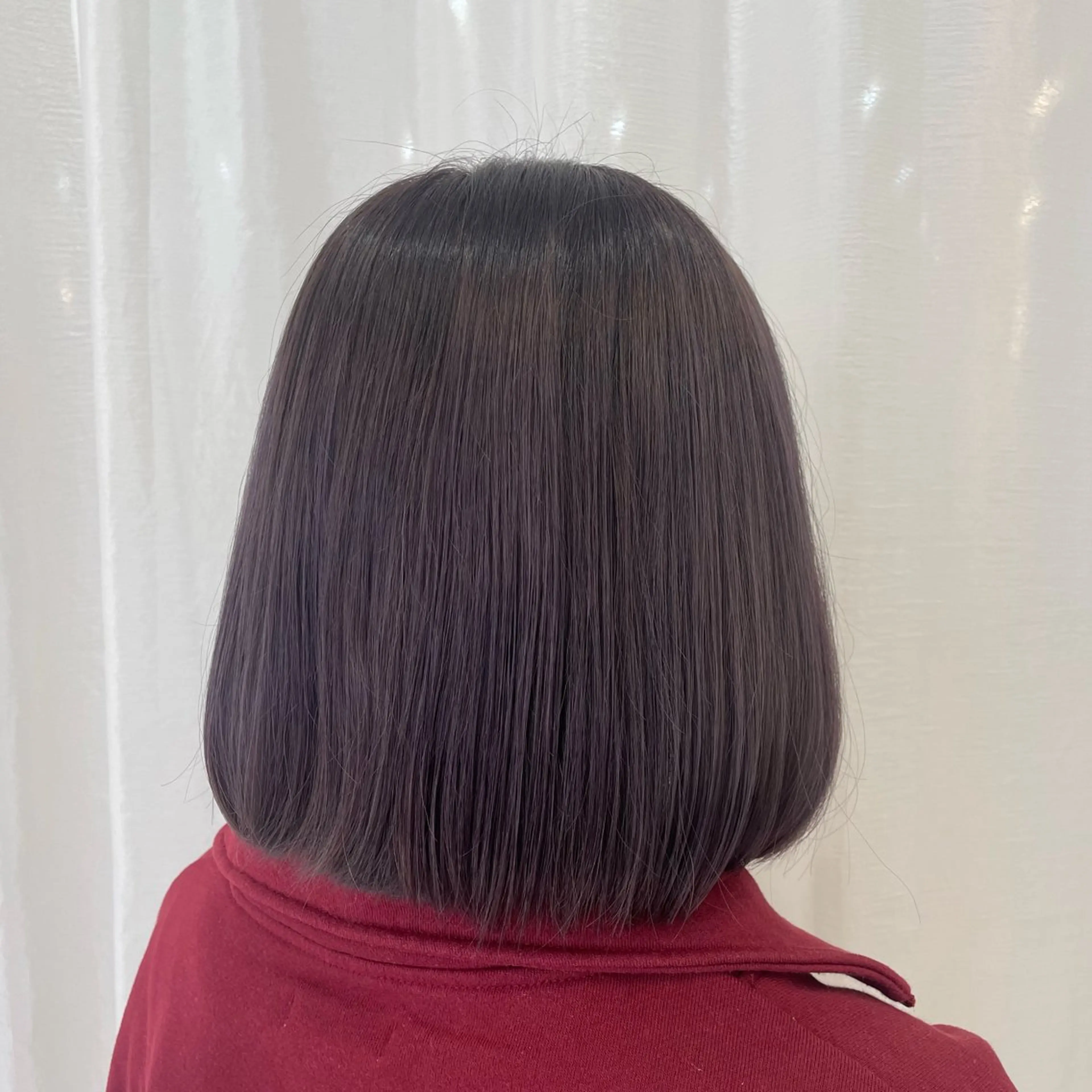 ショート カラー ブリーチ グラデーションカラー ラベンダーカラー 欠畑 瑠奈のヘアスタイル