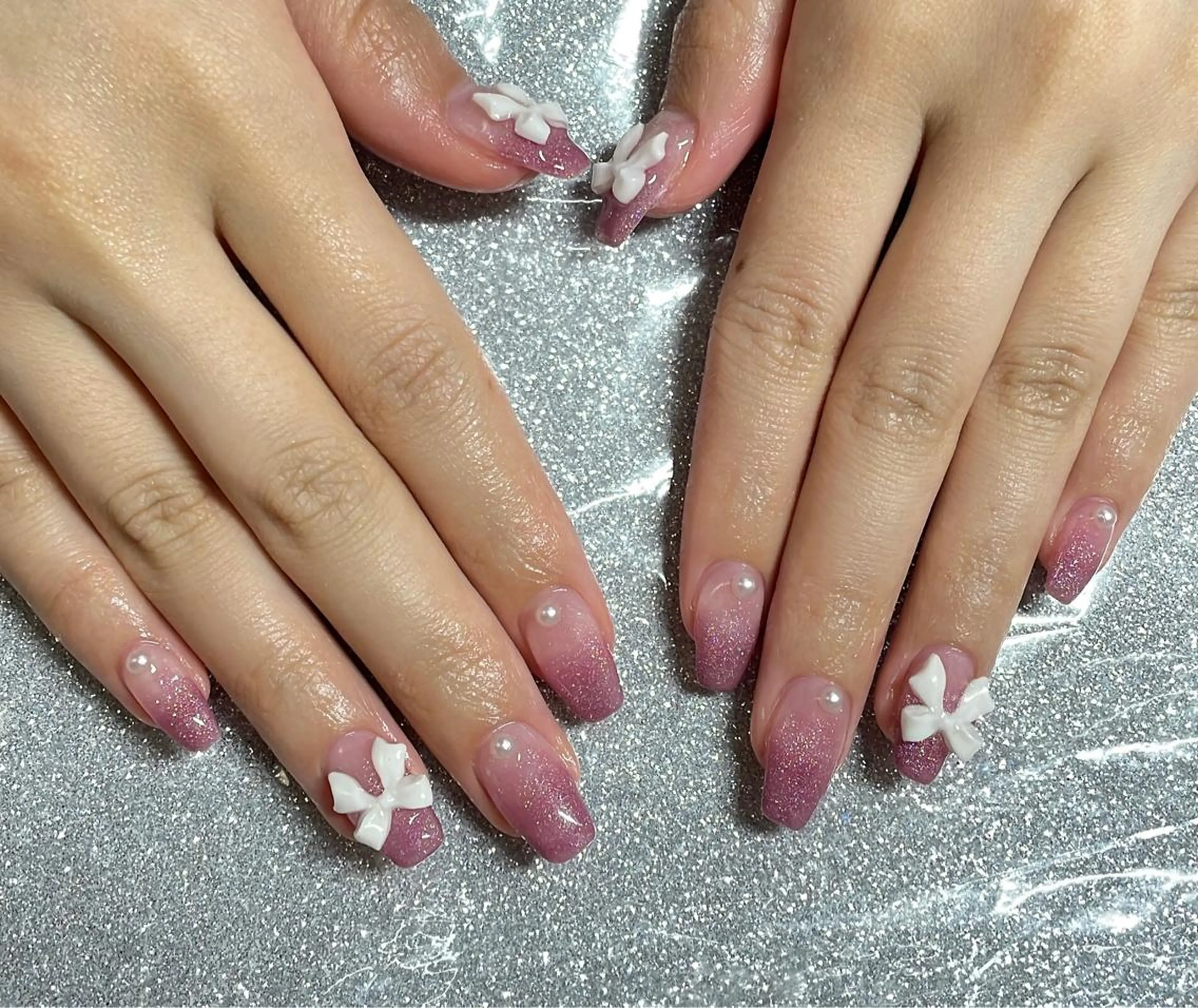 ネイル ハンドネイル VIERU 🌈🎀💖のネイルデザイン