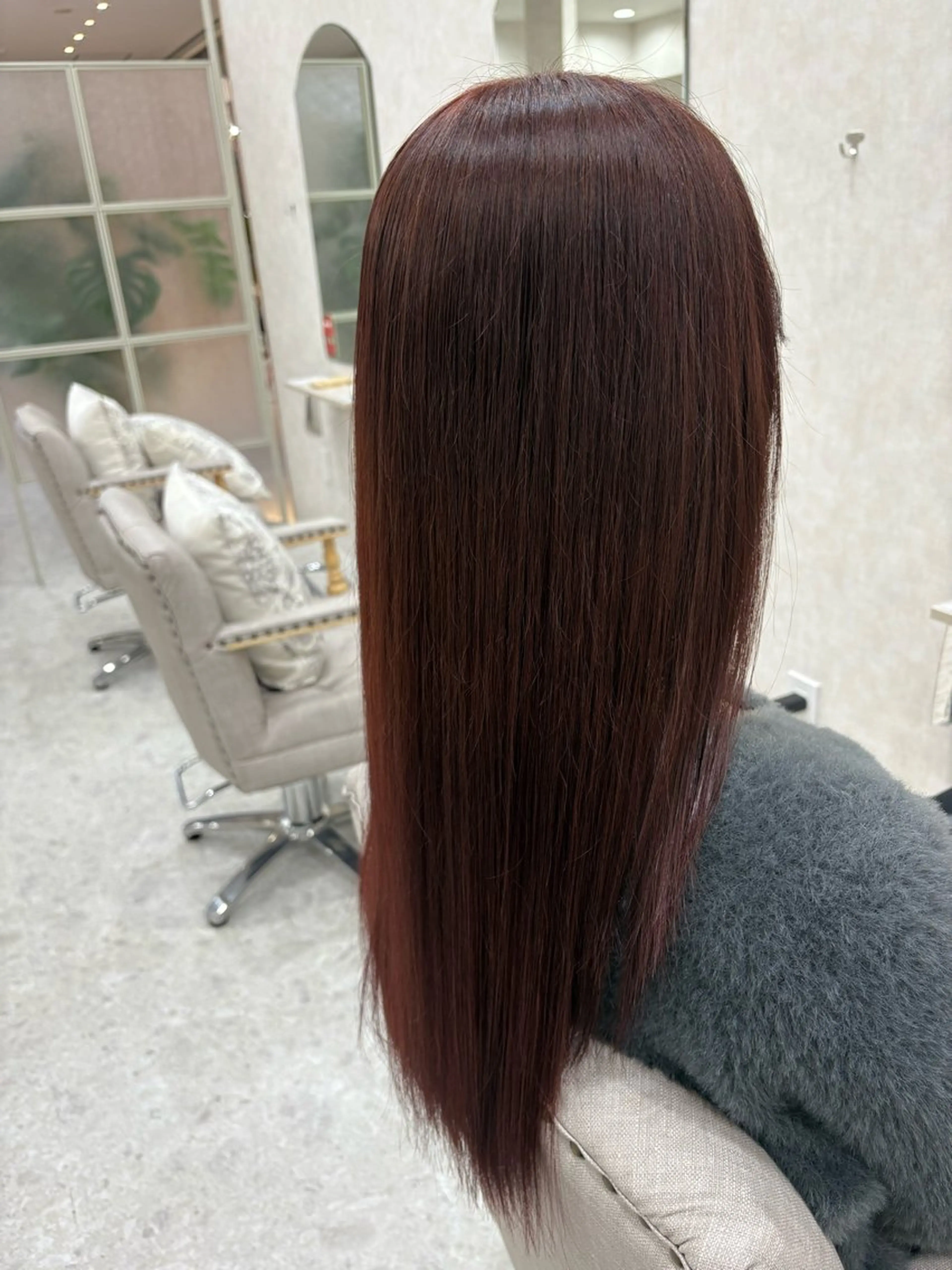 ロング ヘアカラー トリートメント 天野 由基のヘアスタイル