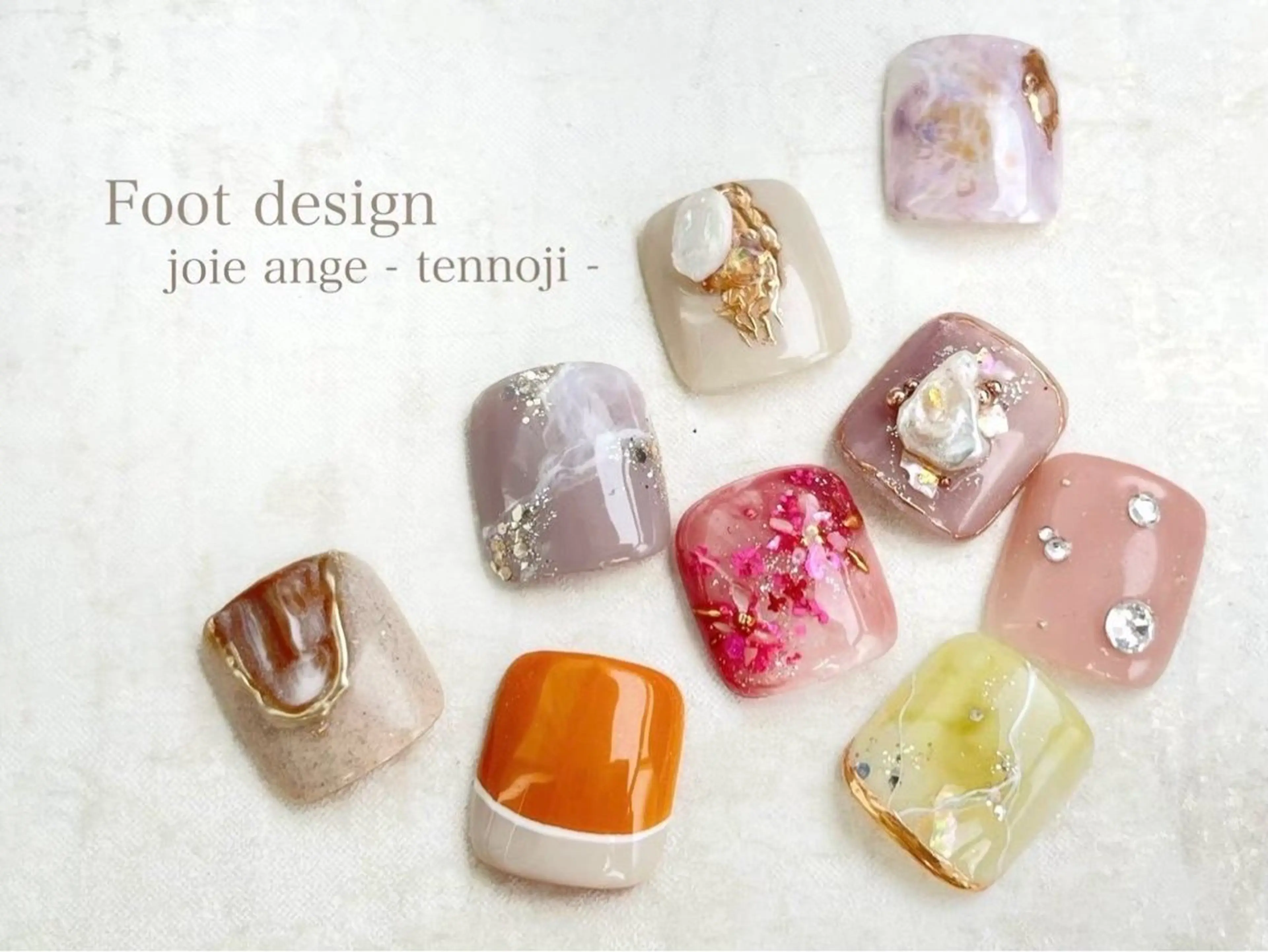 ネイル フットネイル joieange MEGUMIのネイルデザイン