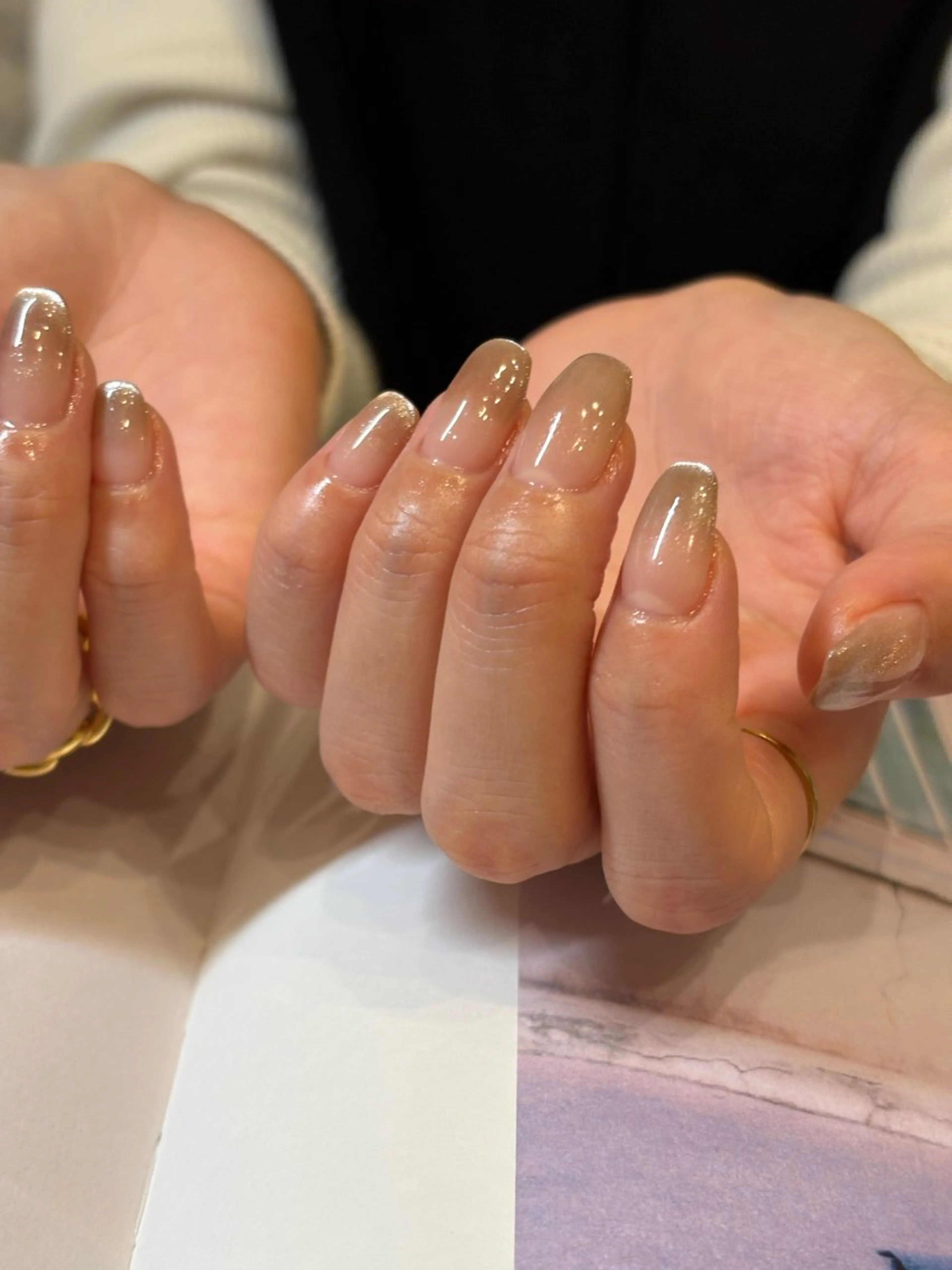 キッズ ネイル フットネイル ジェルネイル マグネットネイル ニュアンスネイル ワンカラーネイル illum hicariのネイルデザイン