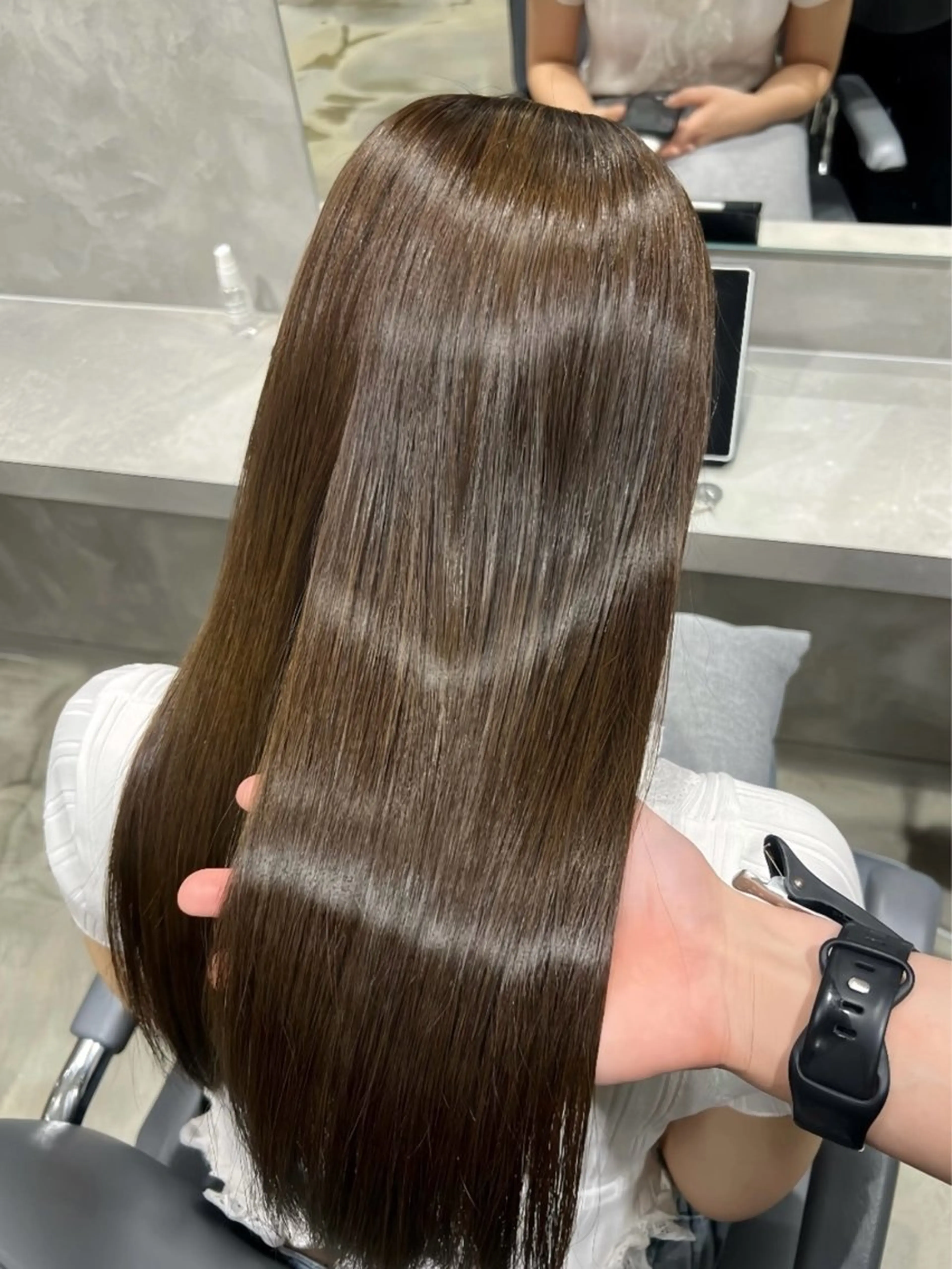 ロング ヘアカラー トリートメント Euphoria新宿店所属・艶髪×盛れる顔まわり 🫧新宿/SHOKIのヘアスタイル