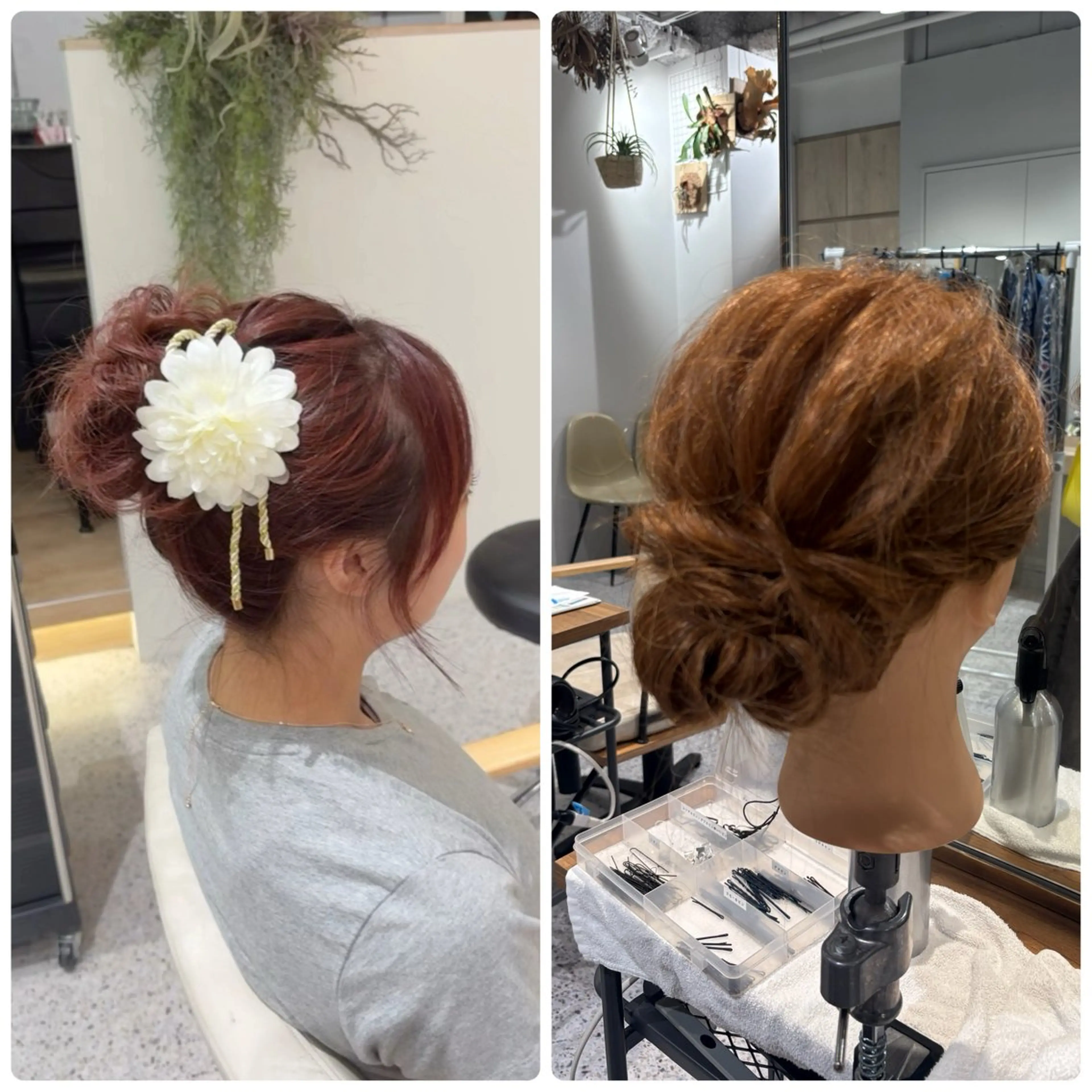 ヘアアレンジ 浴衣 ブリーチ/マツエク 𝓡𝓲𝓷🫧のマツエク・マツパデザイン