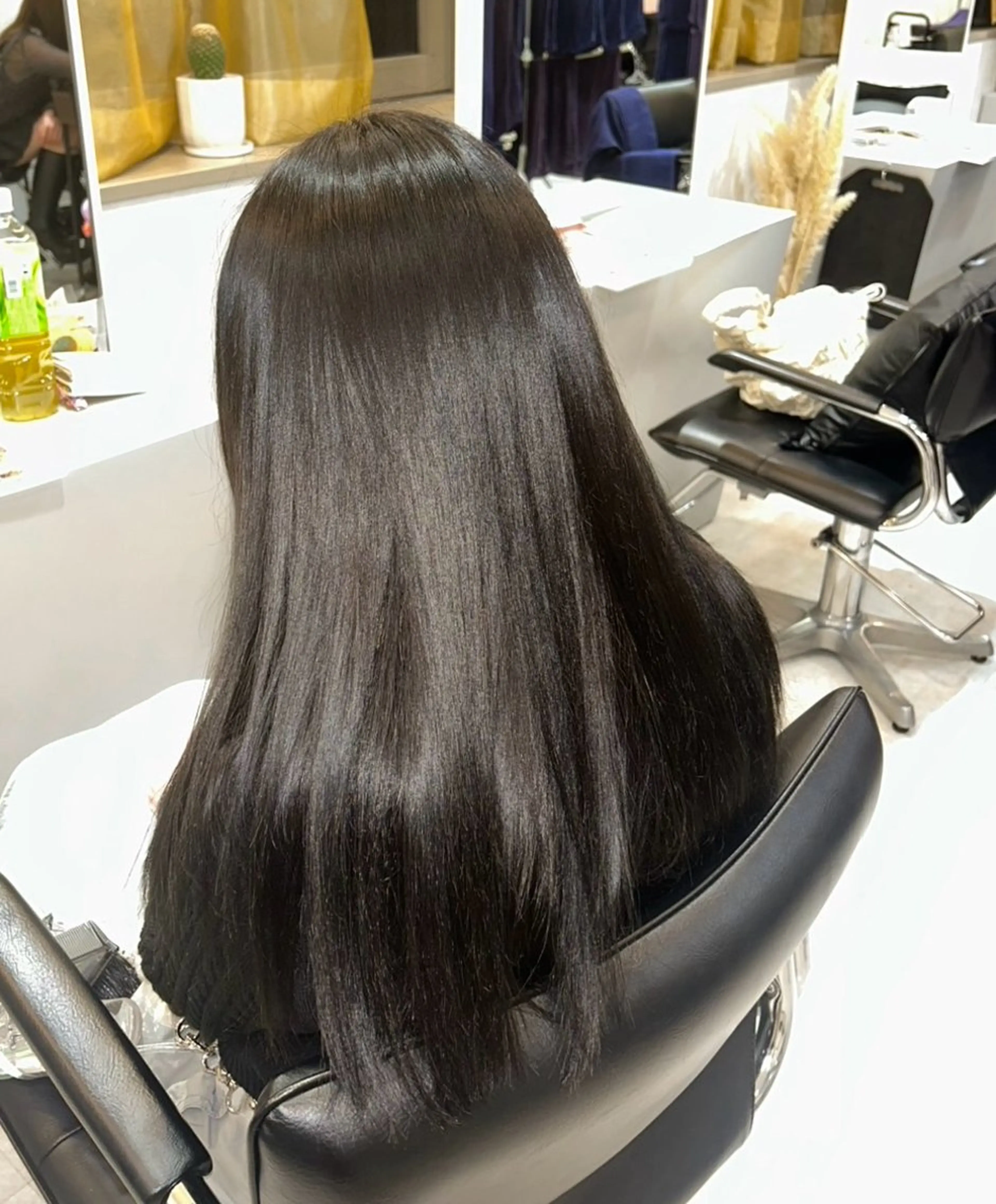 ロング カラー 黒髪 透明感カラー めぐみ/透明感カラー /ヘアセットのヘアスタイル