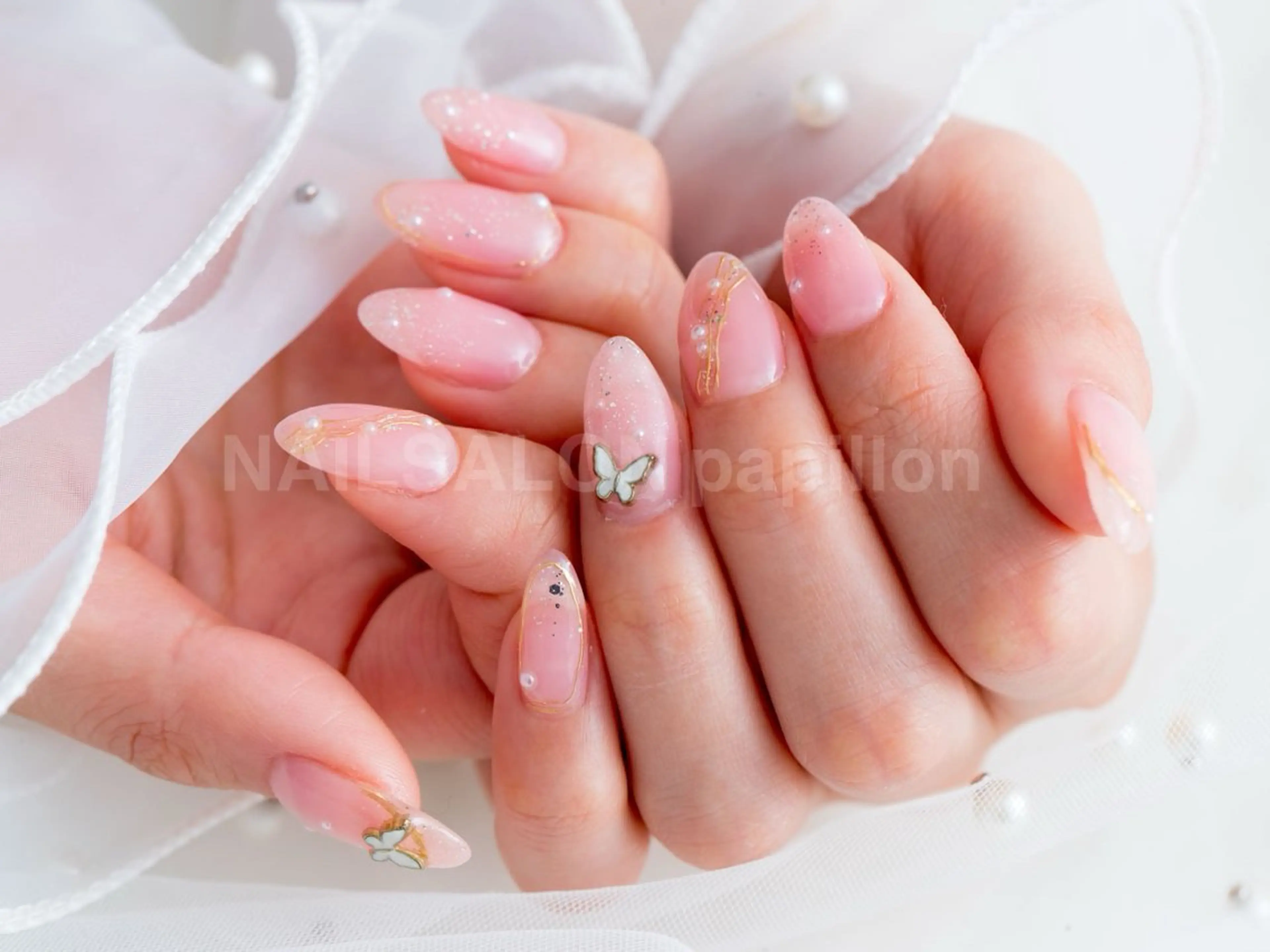 ネイル ゴージャス 持ち込み シンプルネイル NAILSALON papillonのネイルデザイン