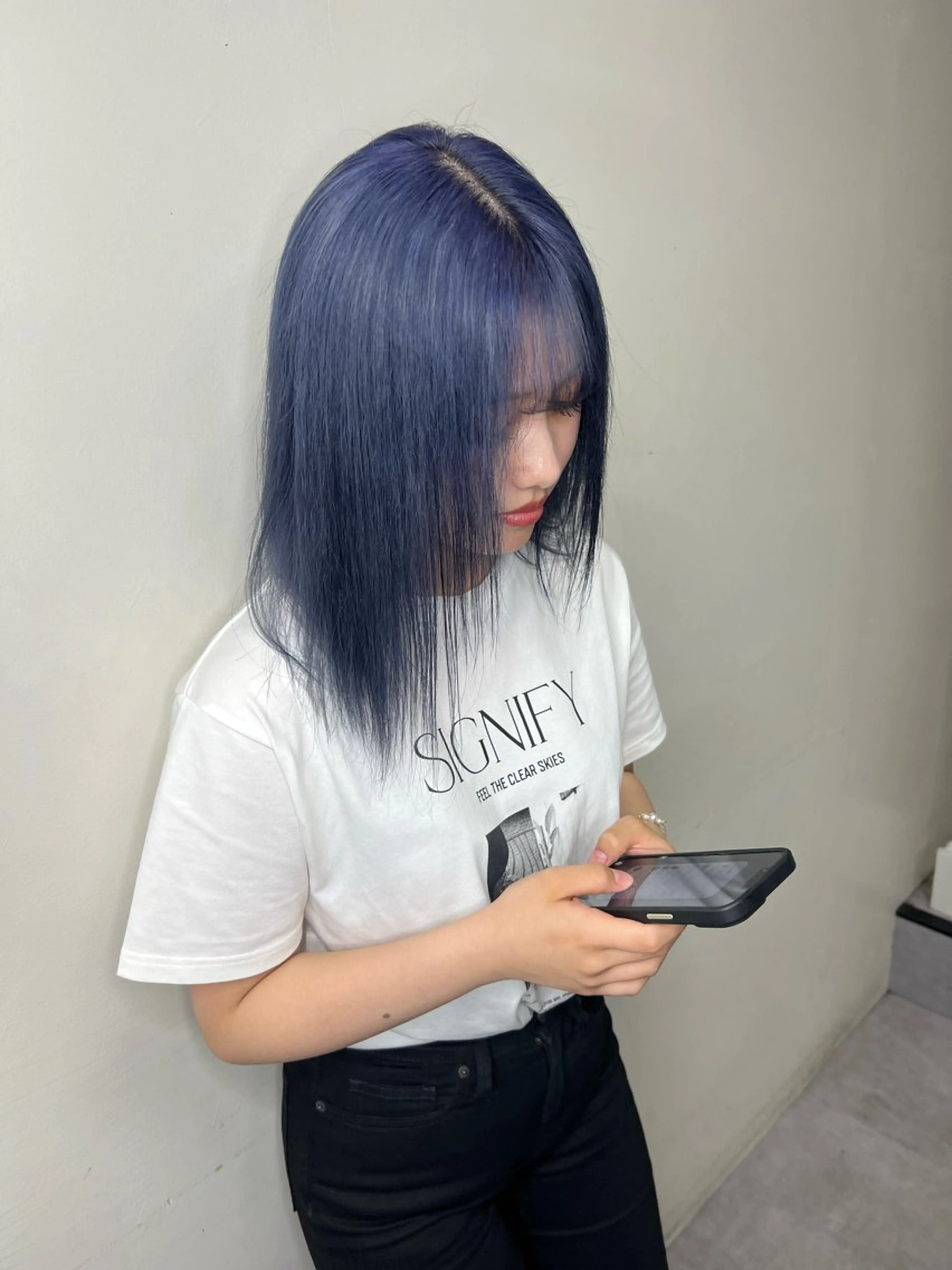 カラー ブルーカラー ヘアカラー トリートメント SWAY_KAI_ 長谷川魁のヘアスタイル
