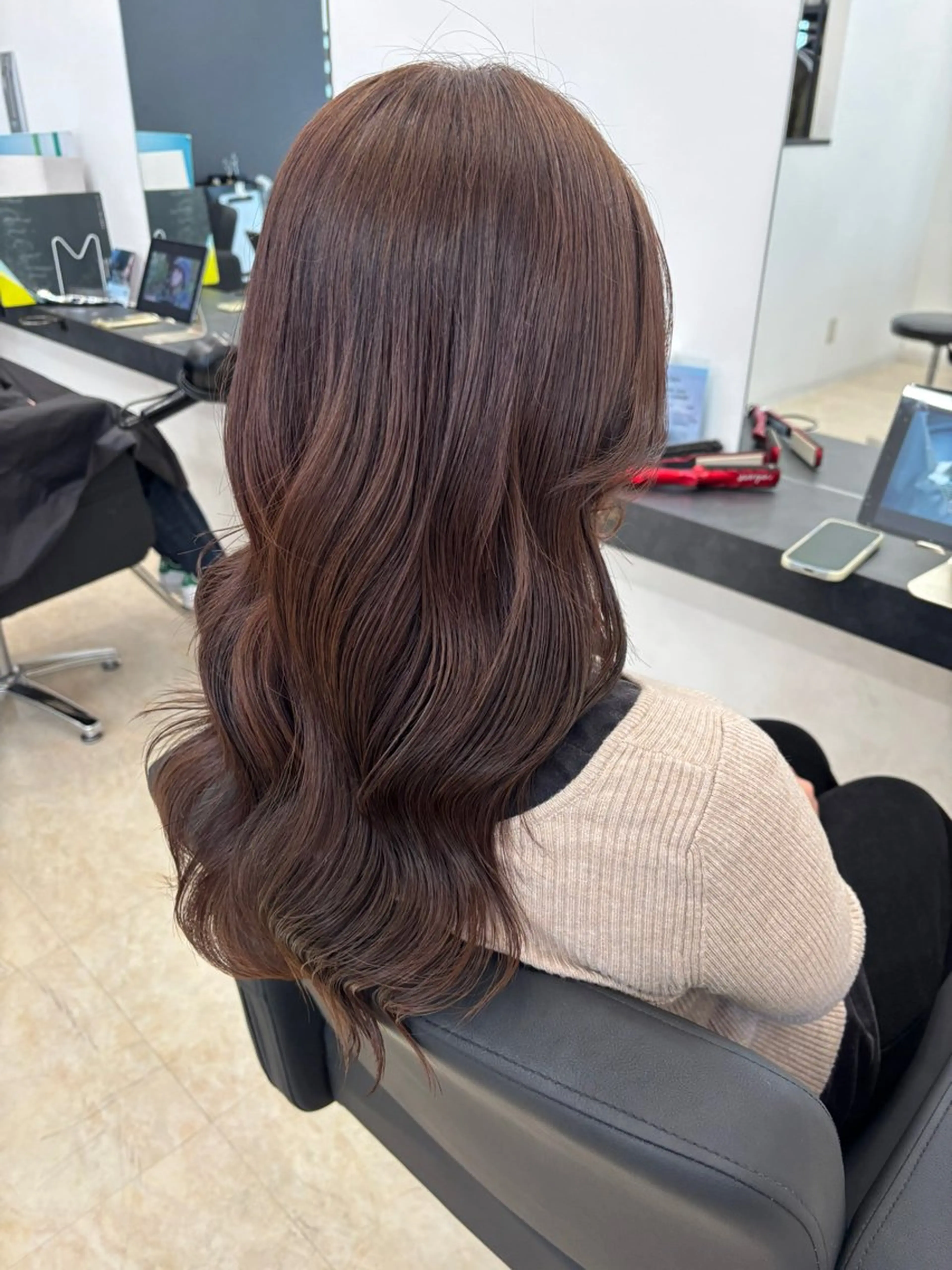 ロング カラー ラベンダーカラー ピンクカラー ピンクラベンダー カット ヘアカラー トリートメント 🎀レディース特化 山下 京華🎀のヘアスタイル