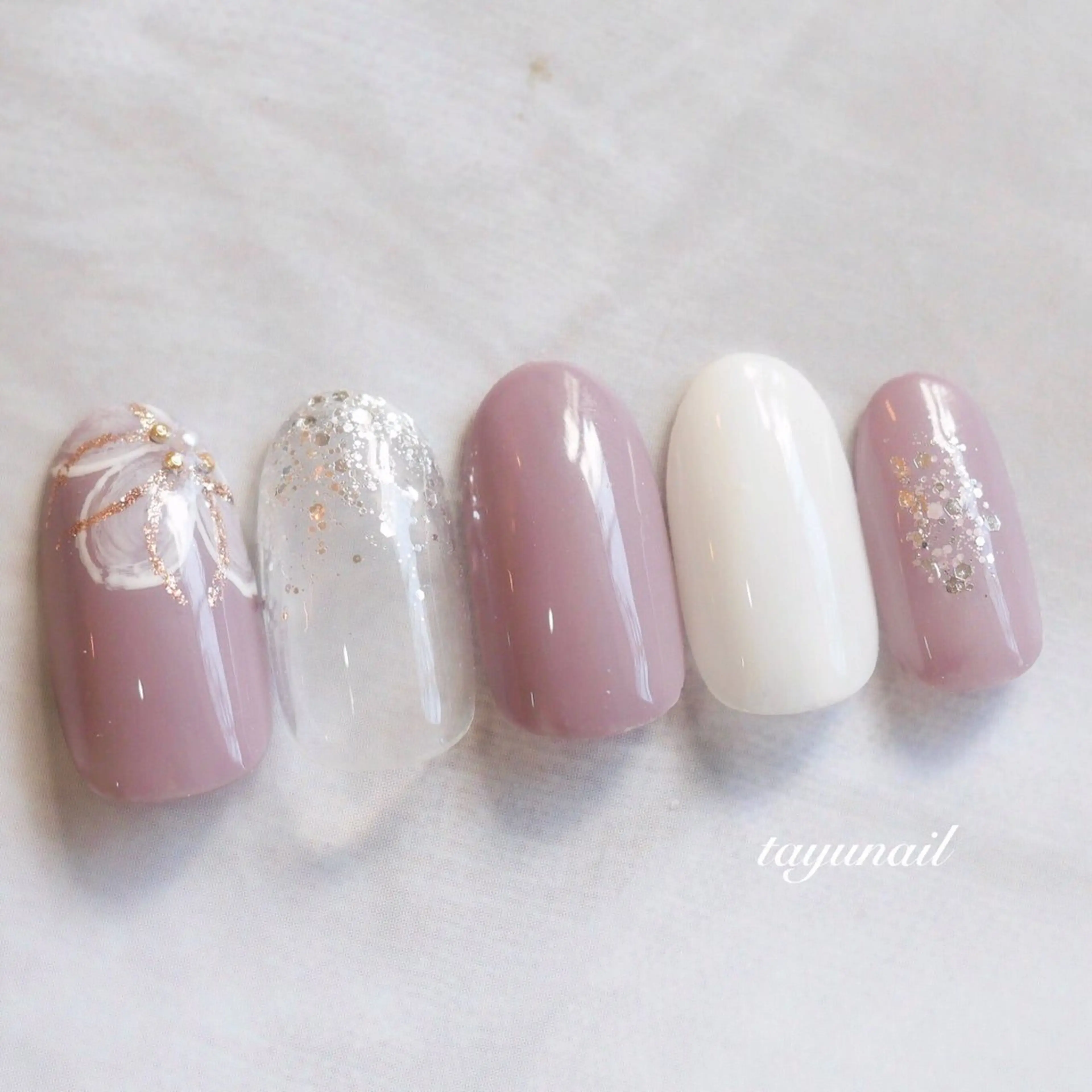 ネイル アートネイル ジェルネイル パラジェル 春ネイル ハンドネイル ネイルサロン 【たゆnail】のネイルデザイン