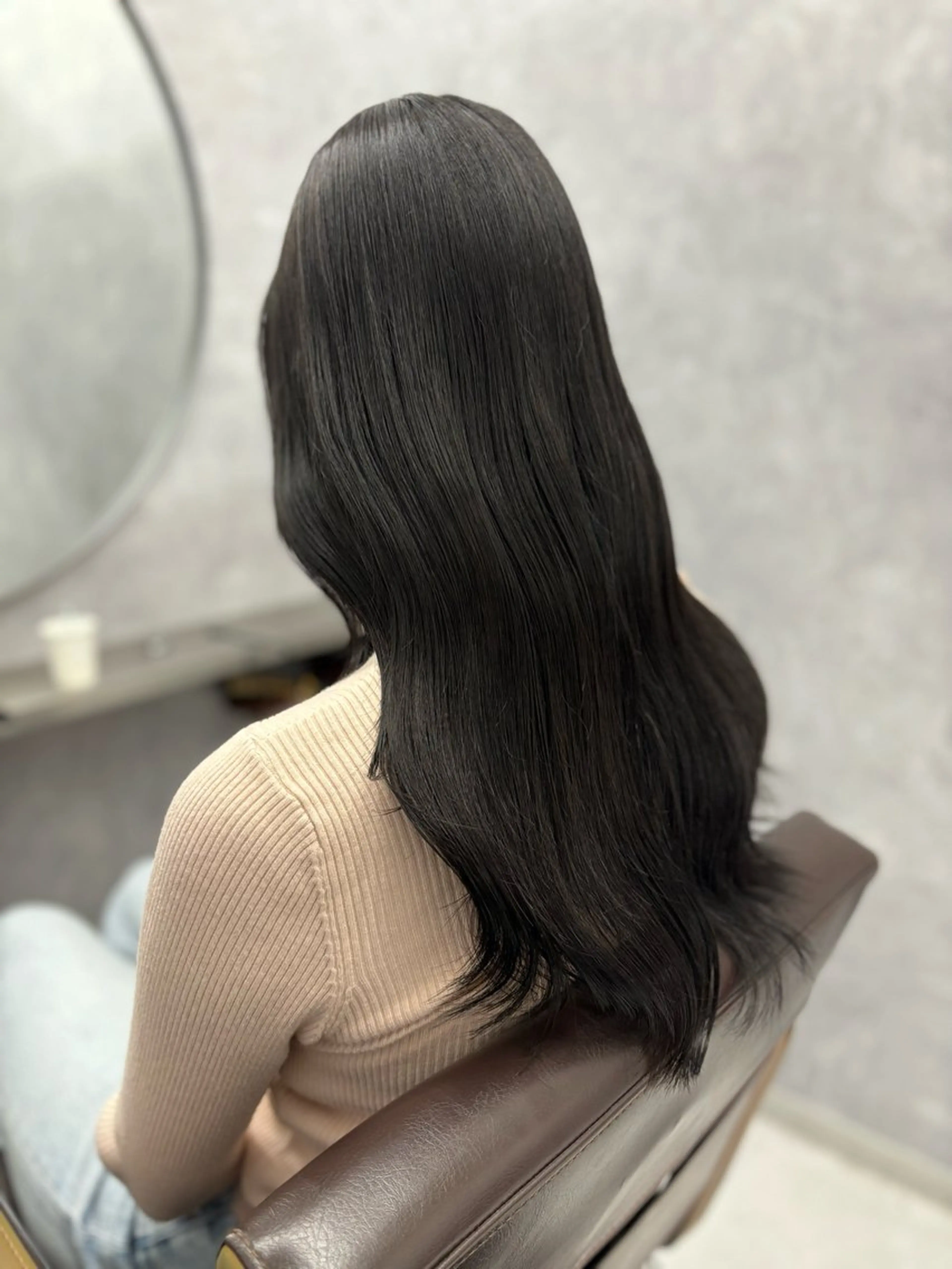 セミロング カット ヘアカラー トリートメント NUMBER 天王寺YUYAのヘアスタイル