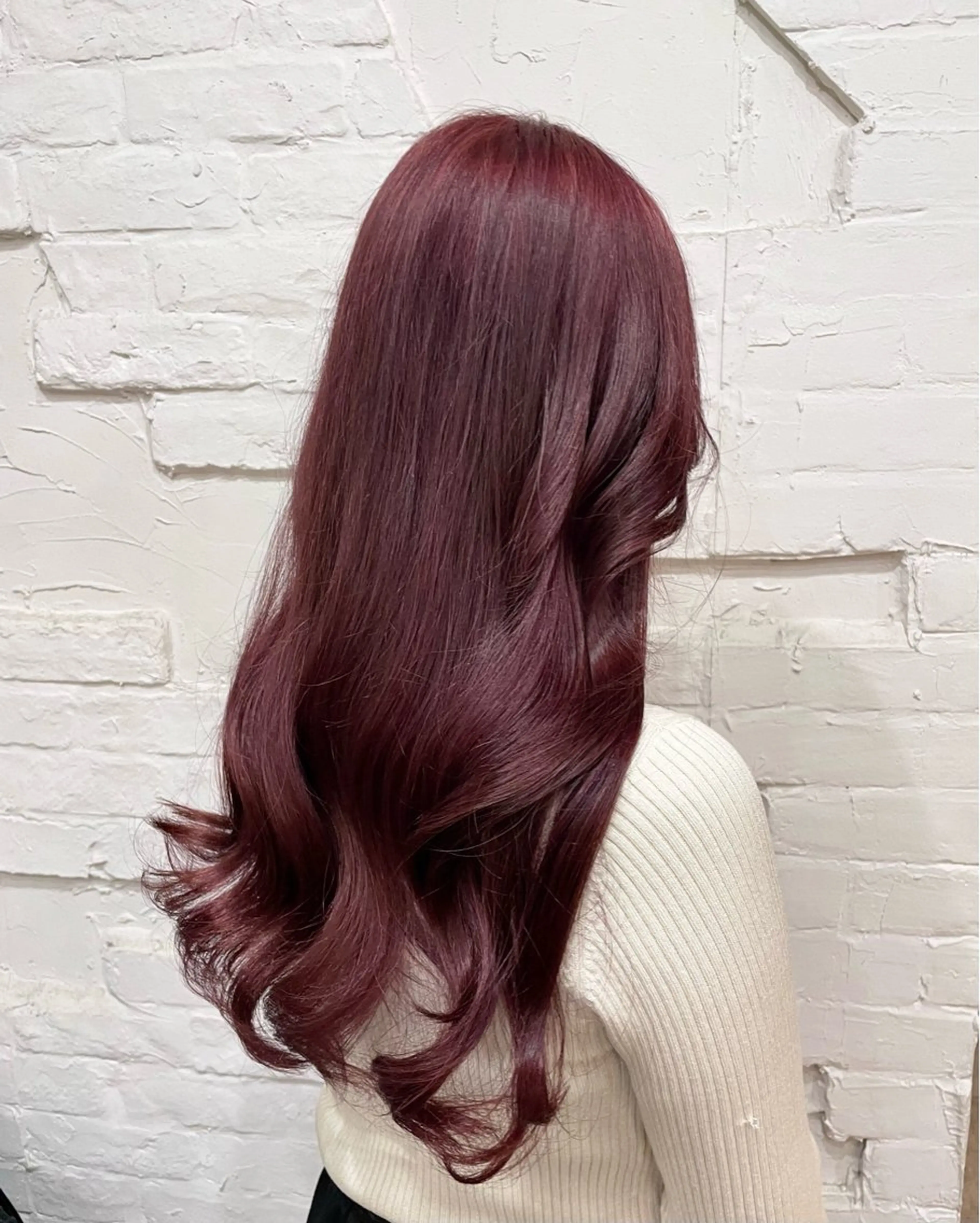 ロング カラー ヘアアレンジ カット ヘアカラー トリートメント 【ピンク/韓国ヘア/ ヘアセット】亜海のヘアスタイル