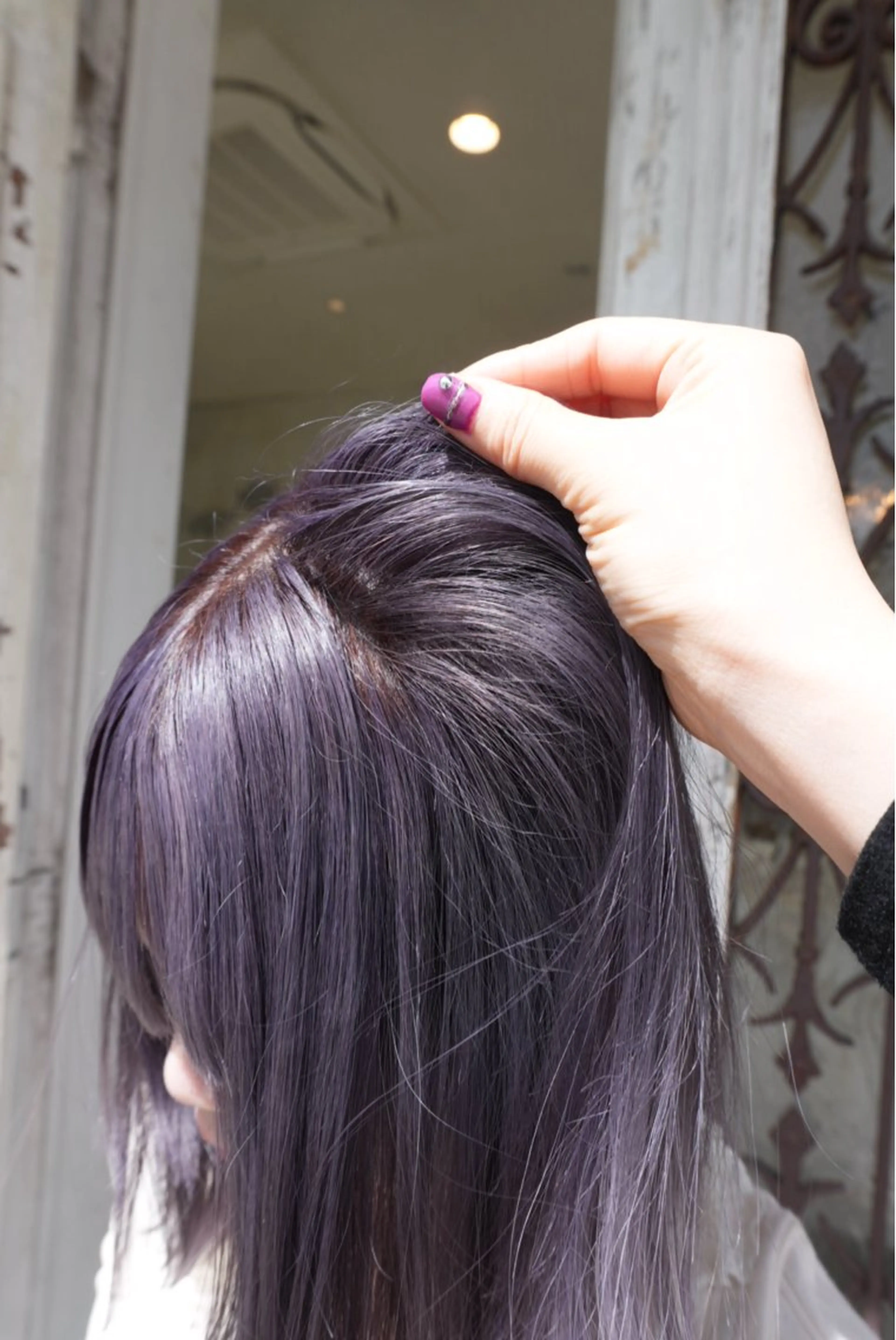 セミロング カラー なかやま れいかのヘアスタイル