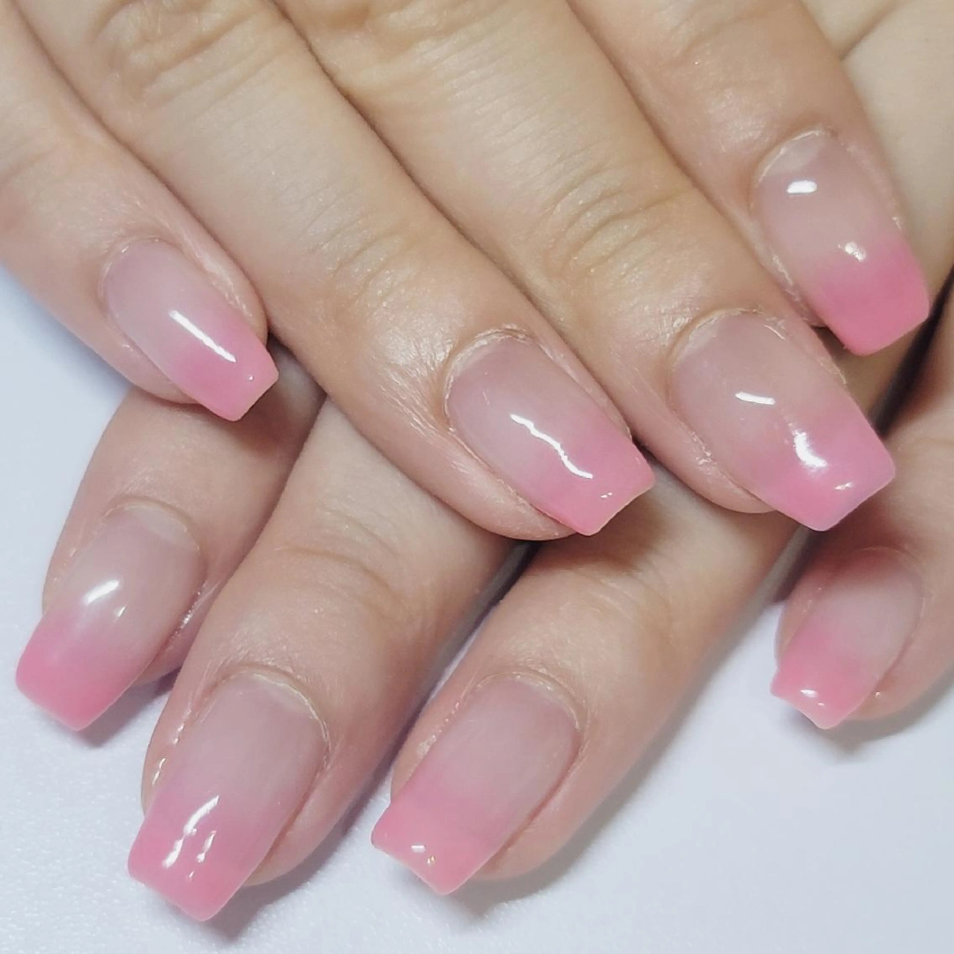 ネイル グラデーション ピンク ハンドネイル よしだ ひろきのネイルデザイン