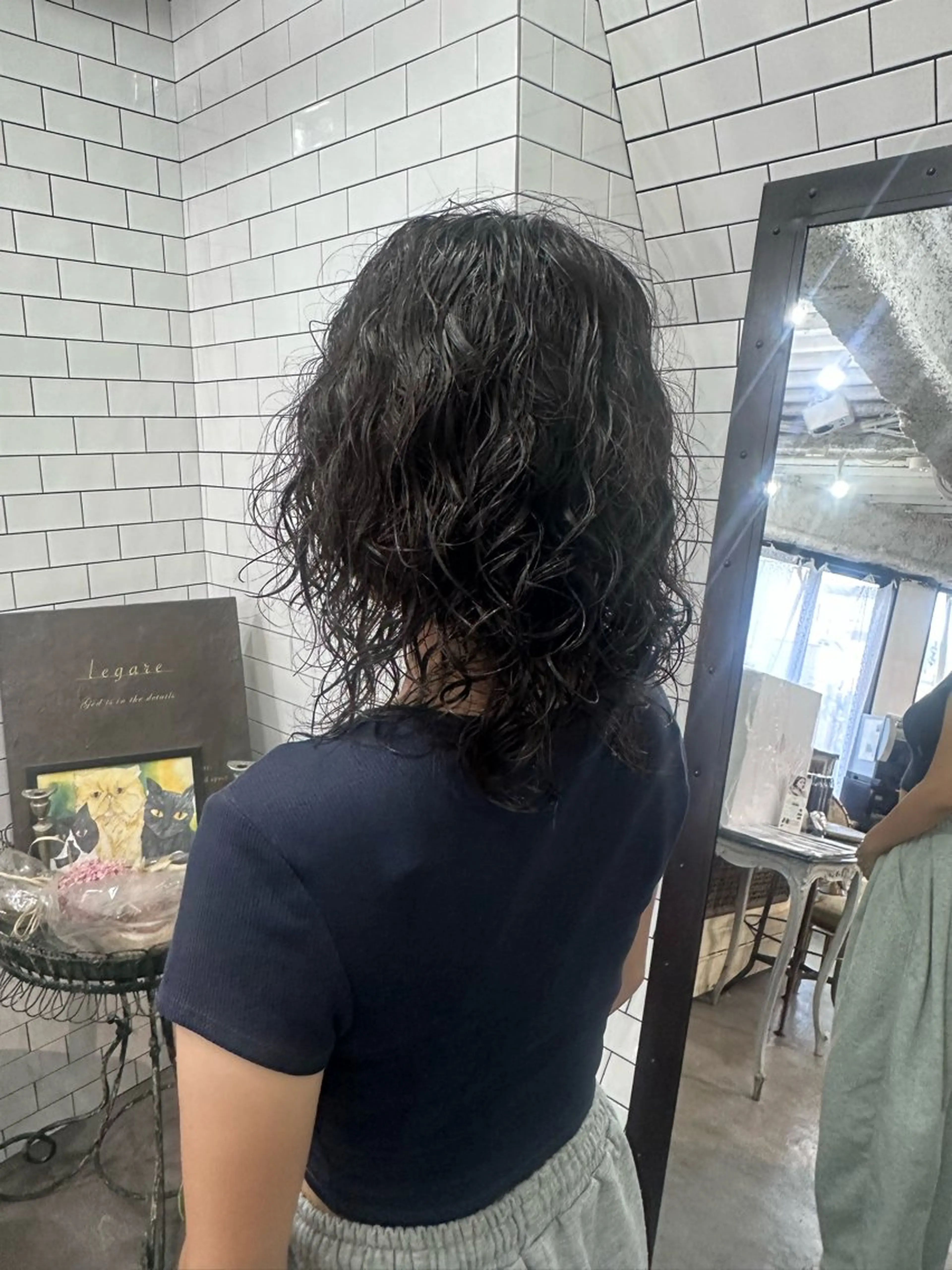 ミディアム カット パーマ トリートメント 妙見 知洋のヘアスタイル