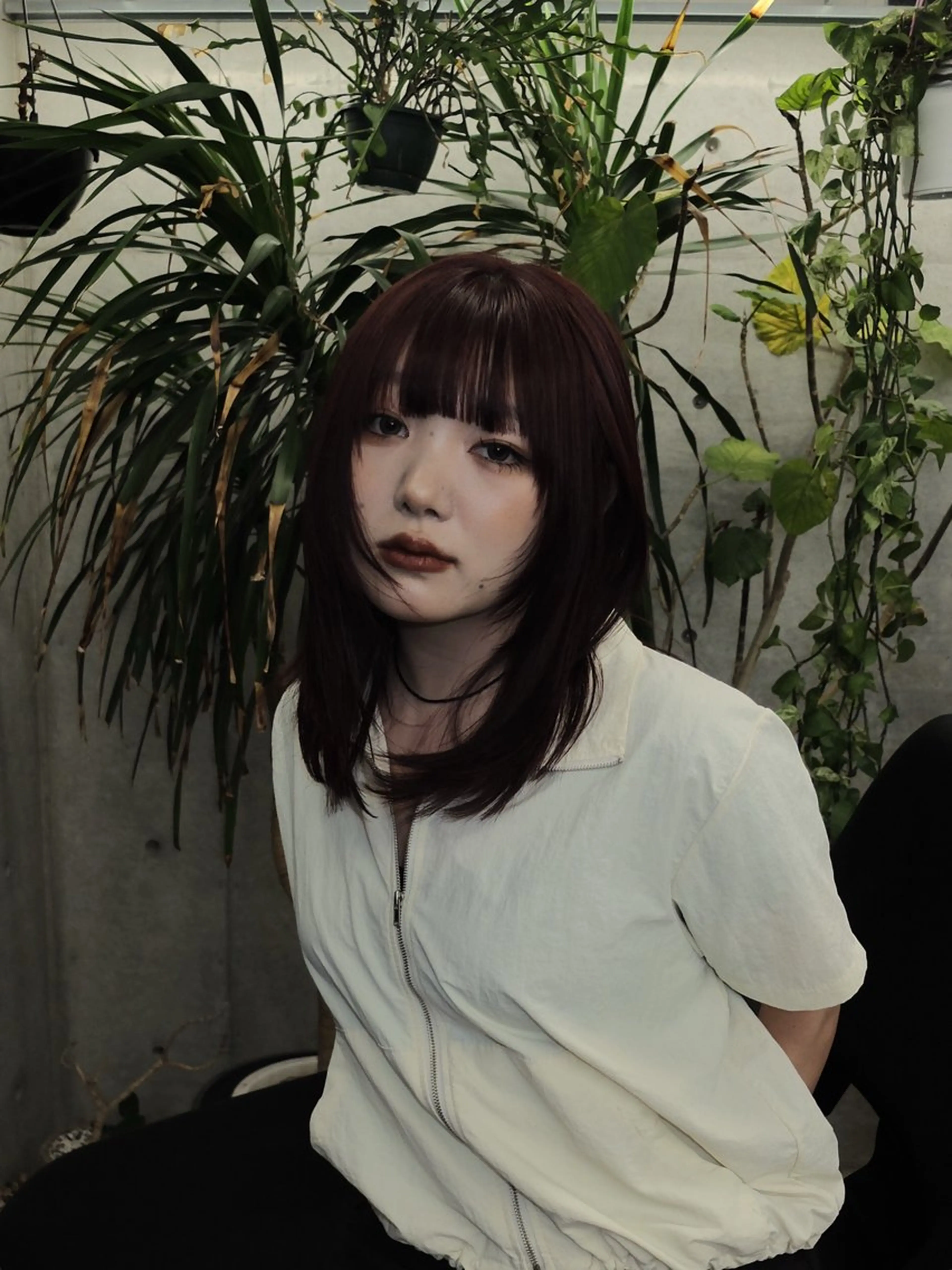 セミロング カラー カット ヘアカラー ダブルカラー/ ケアブリーチ/クニトのヘアスタイル