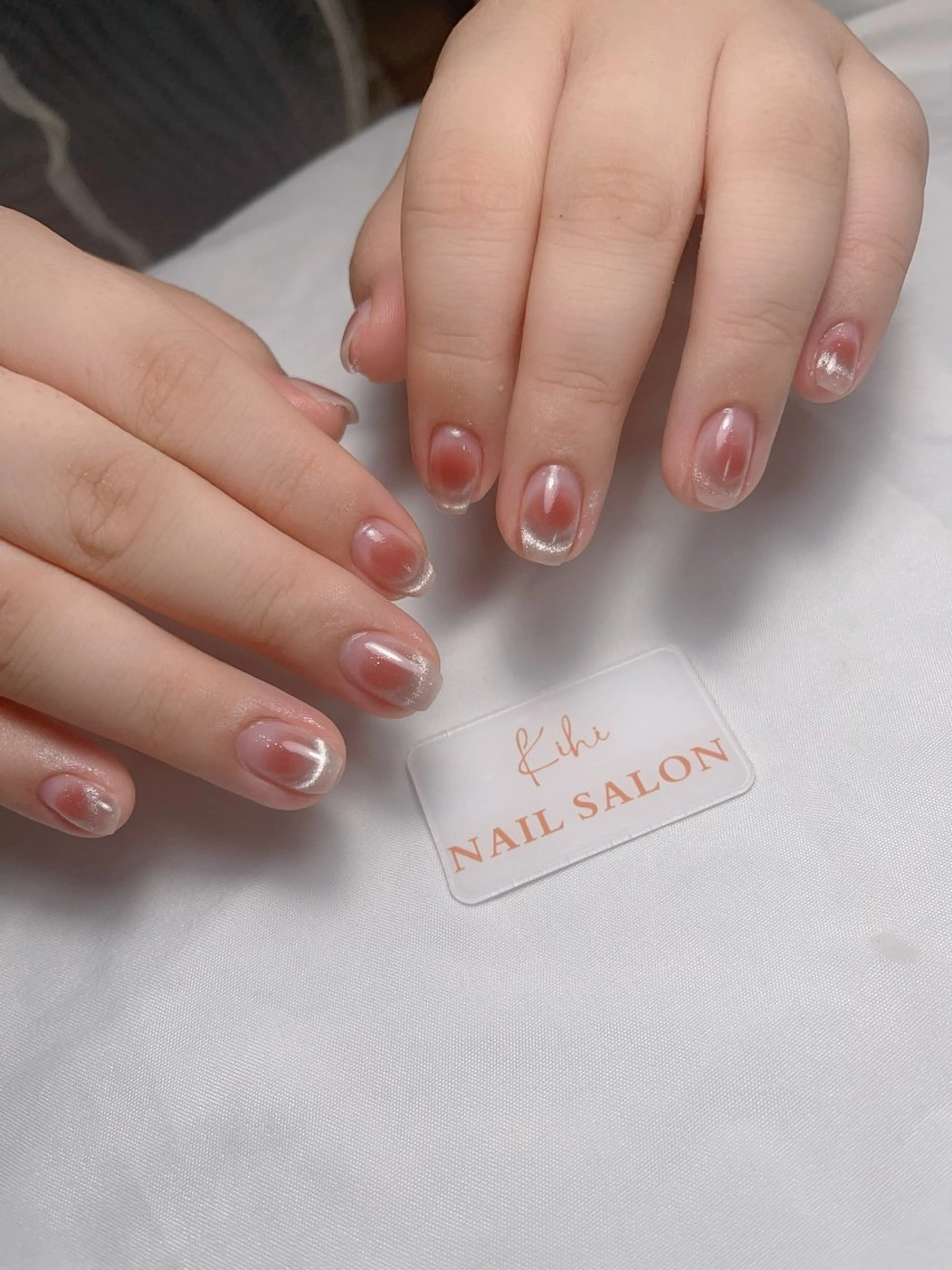 ネイル アートネイル フレンチネイル ジェルネイル グラデーション 韓国ネイル ハンドネイル ハンドケア さくら💮💮 【オフ無料】のネイルデザイン